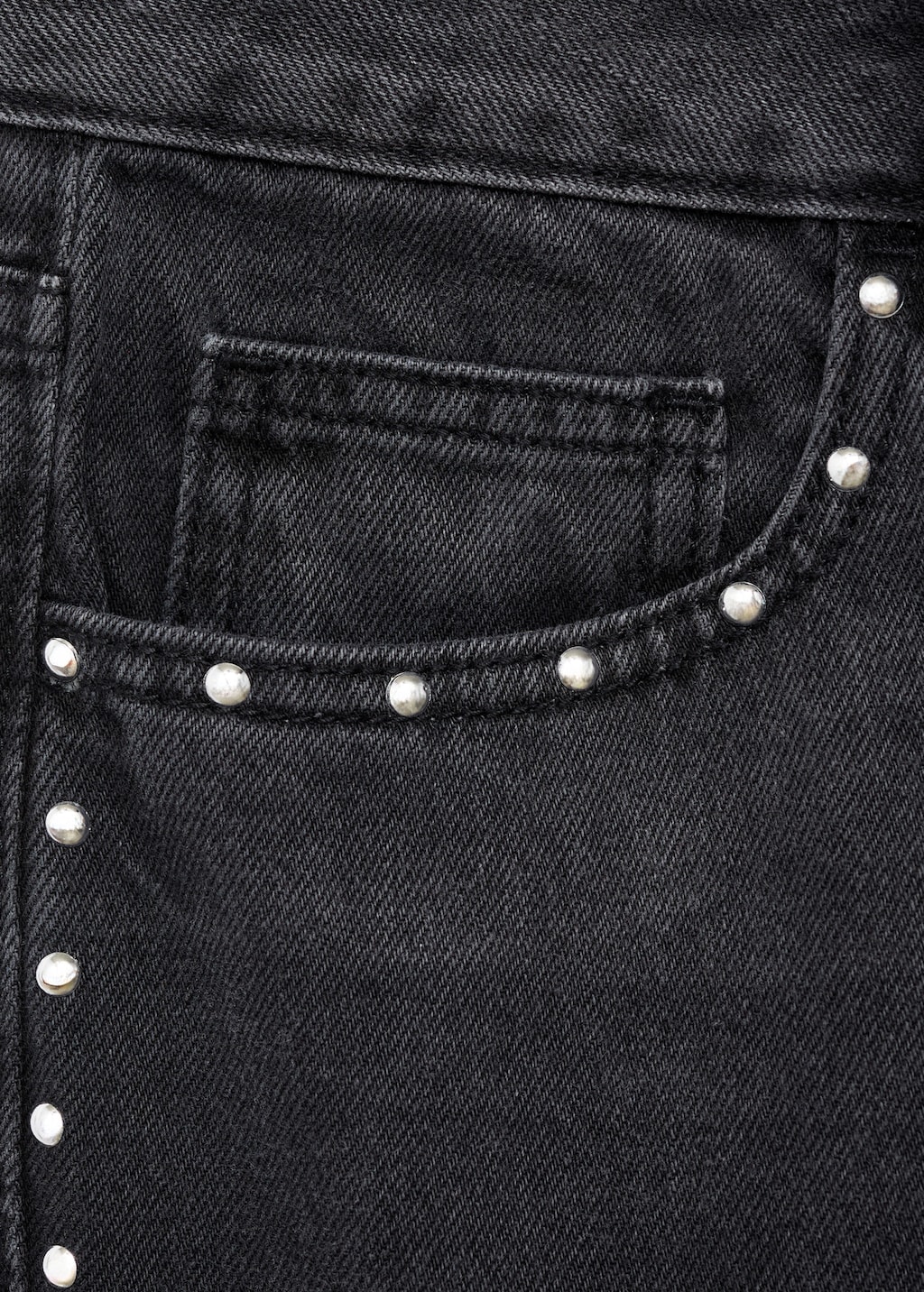 Straight-fit jeans with studs
