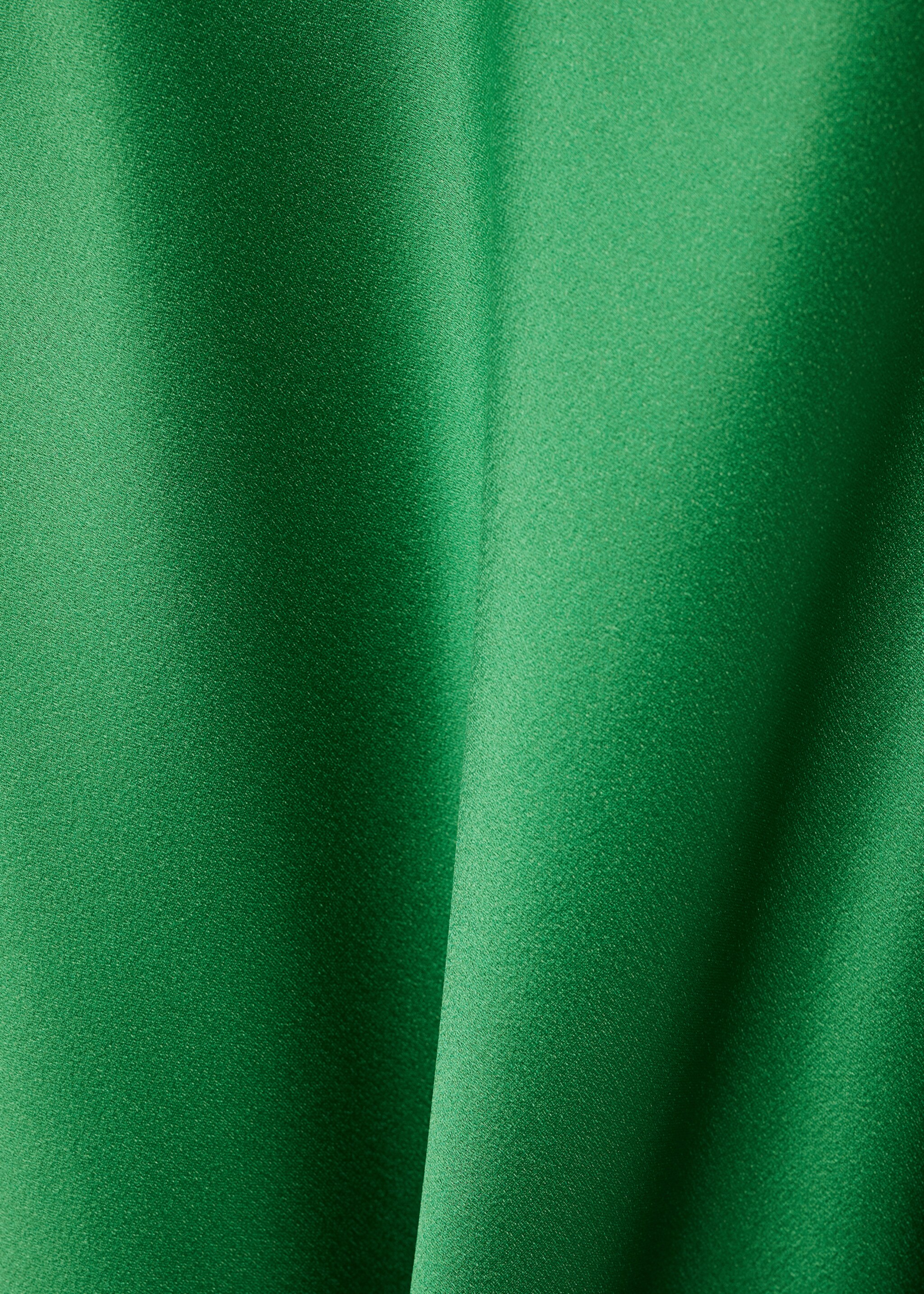 Satin-effect dress with corset neckline - Details of the article 0