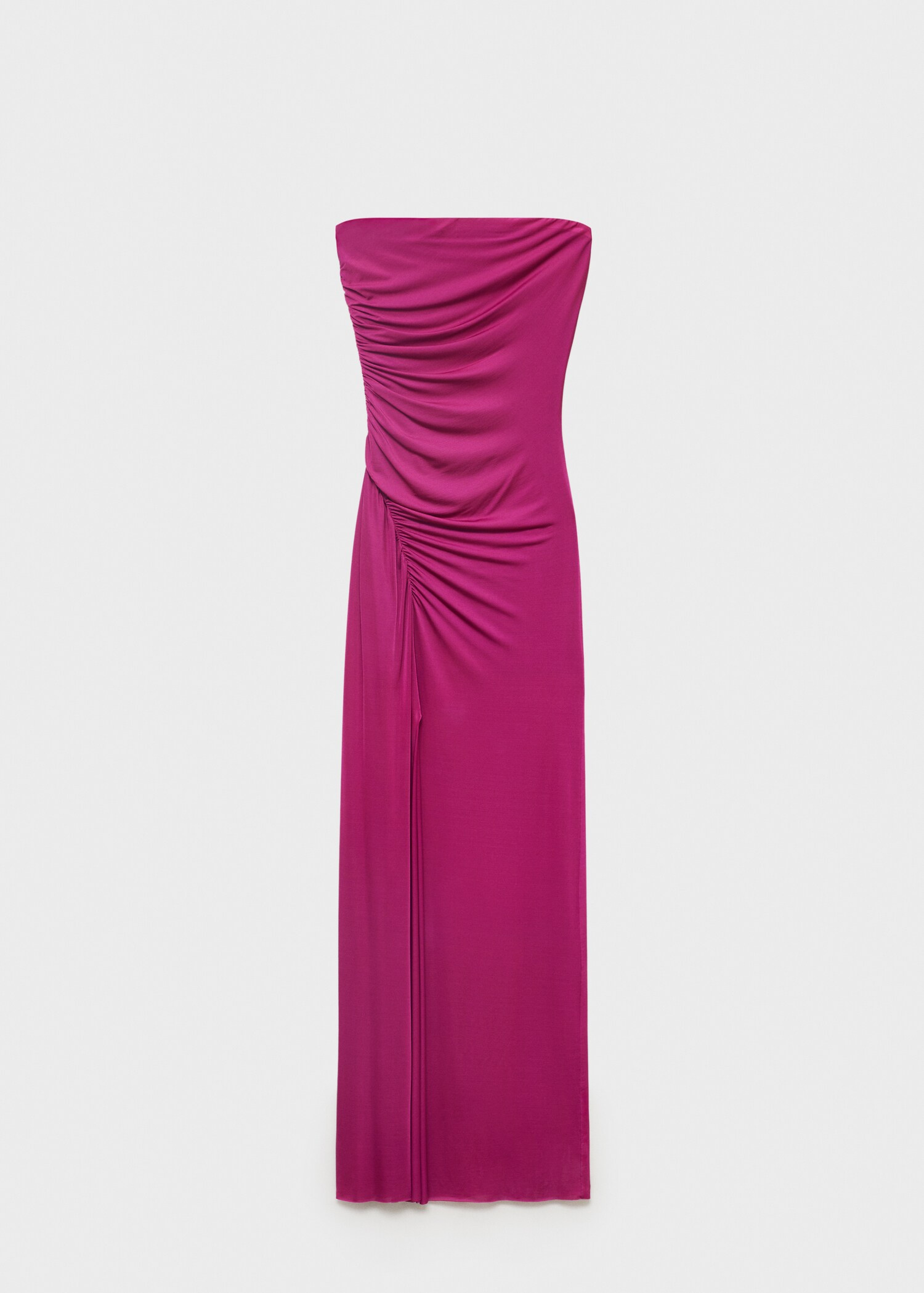 Schulterfreies Kleid mit Drapierung - Artikel ohne Model