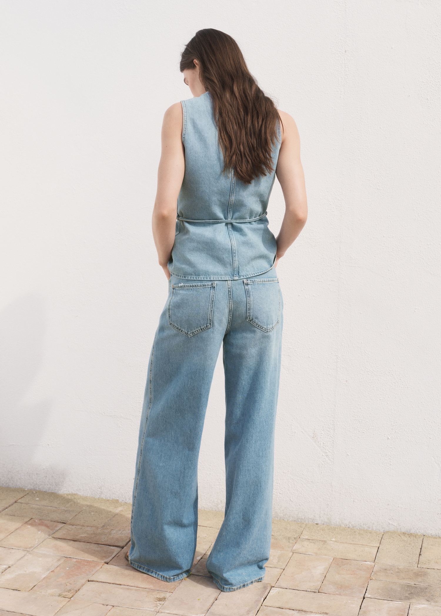 High-rise wideleg jeans - Reverse of the article