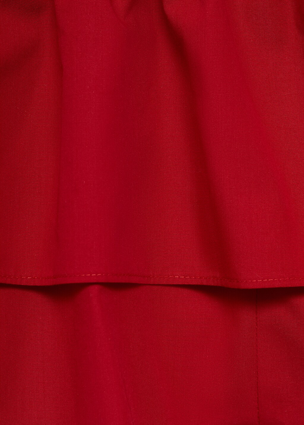 Strapless top with ruffle - image 5