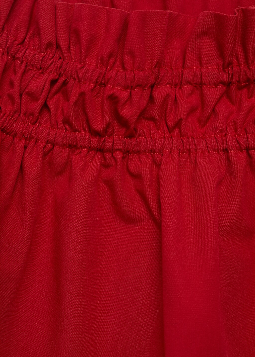 Strapless top with ruffle