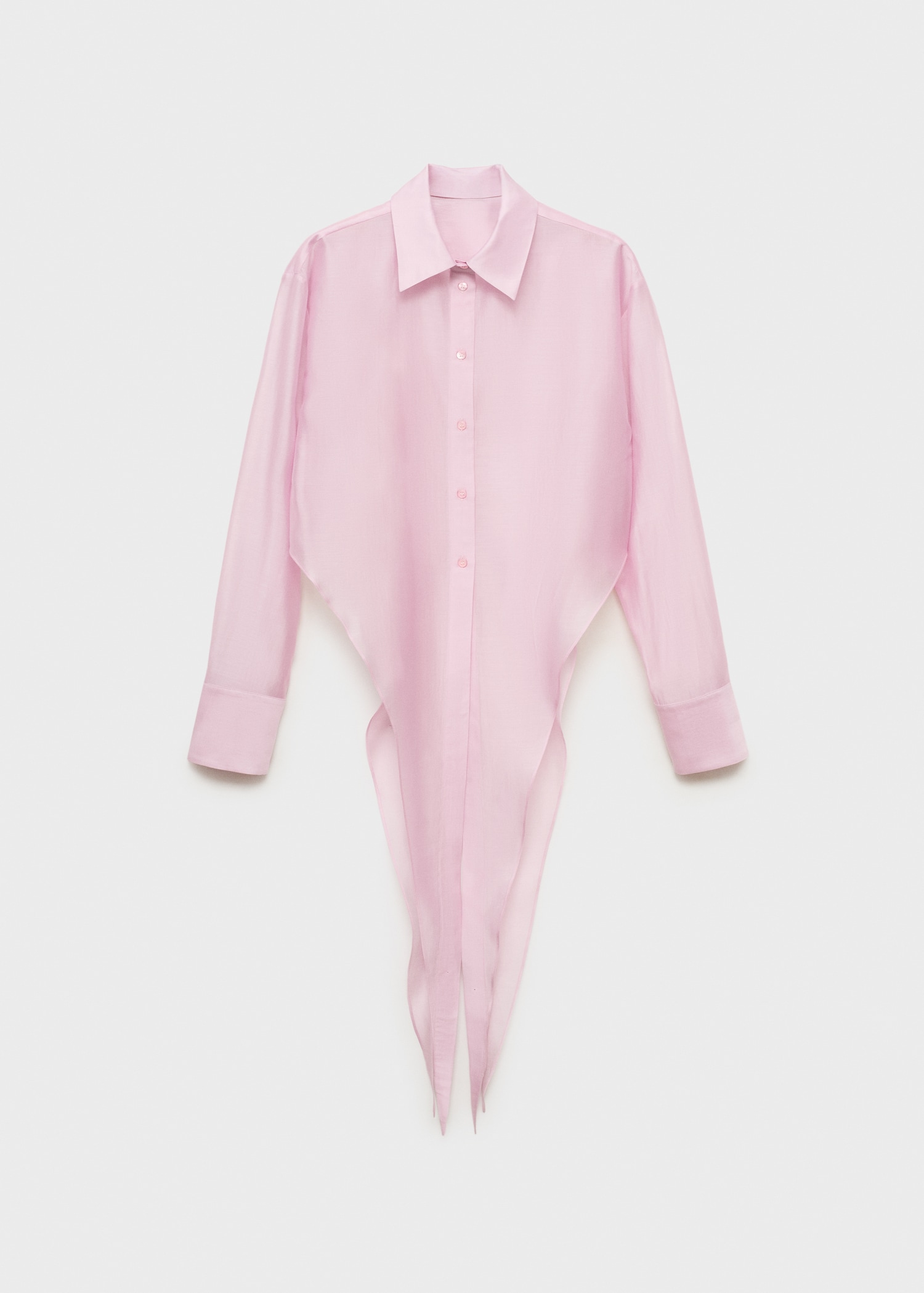 Lyocell shirt with peak finish - Article without model
