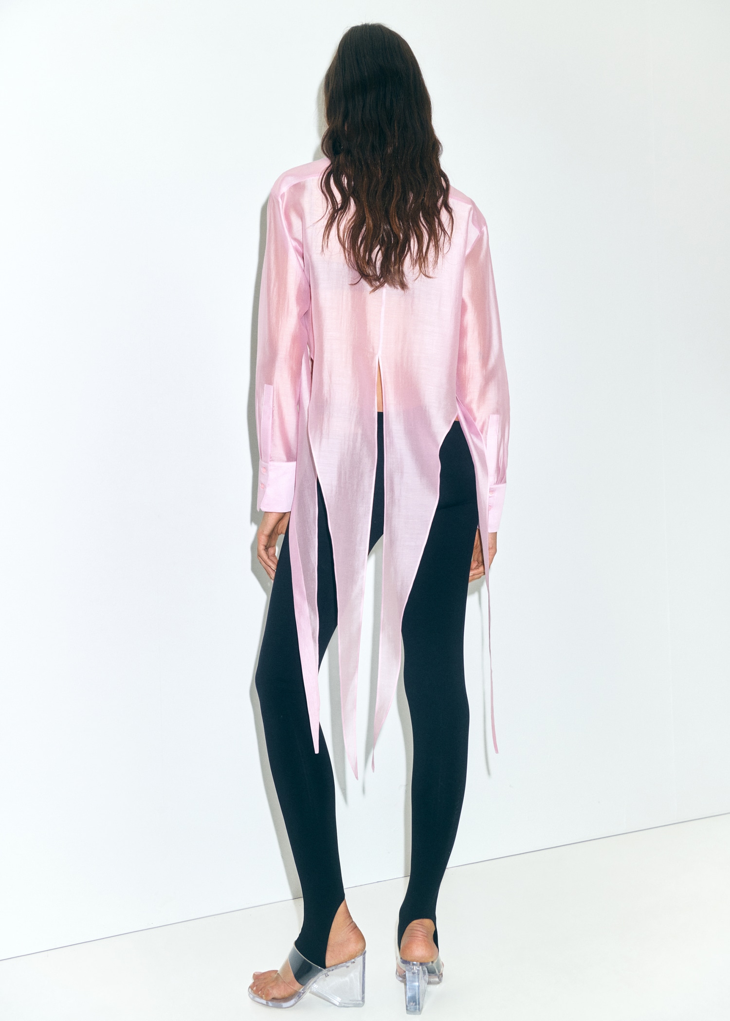 Lyocell shirt with peak finish - Reverse of the article