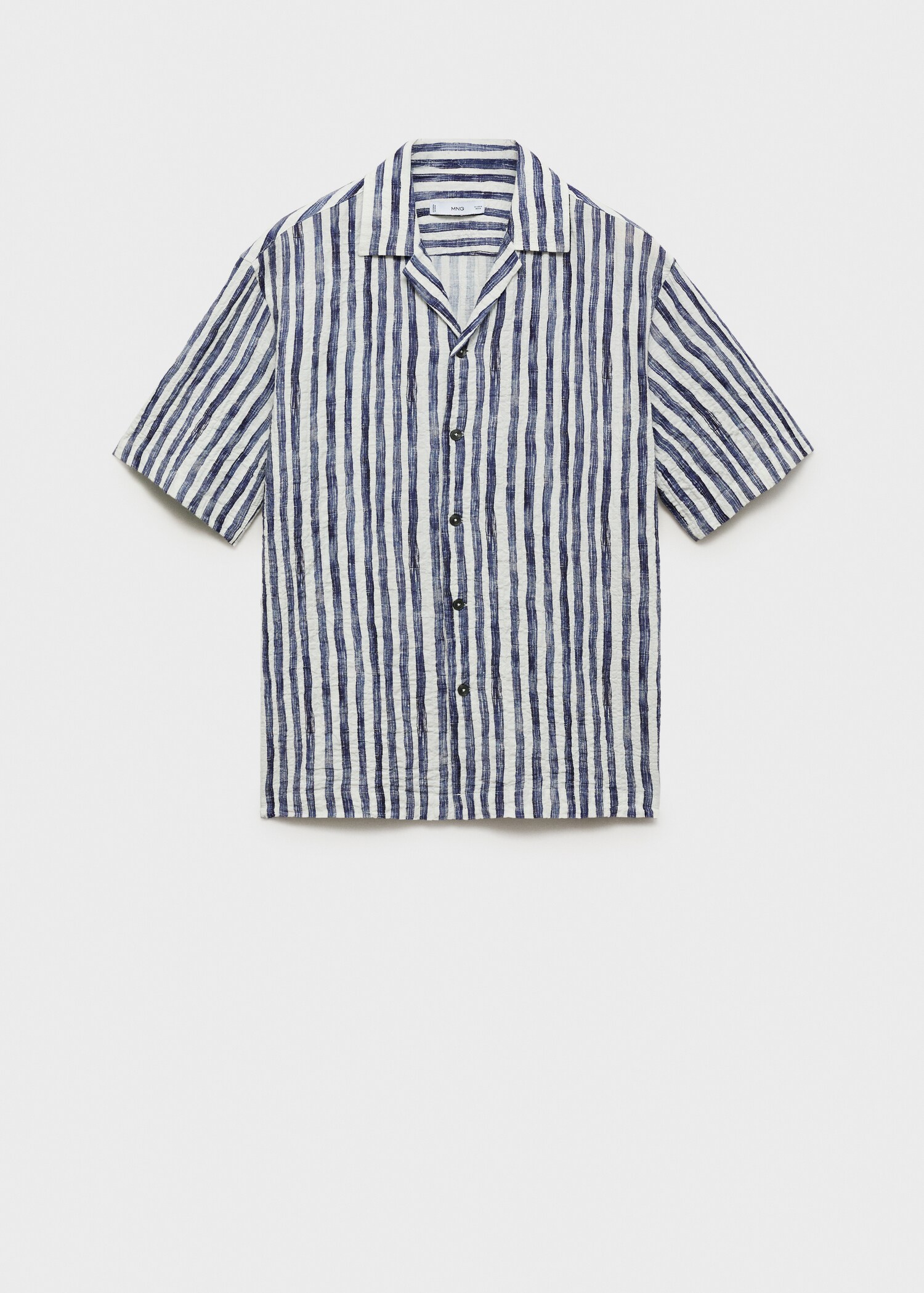 Camisa ratlles màniga curta cotó - Article sense model