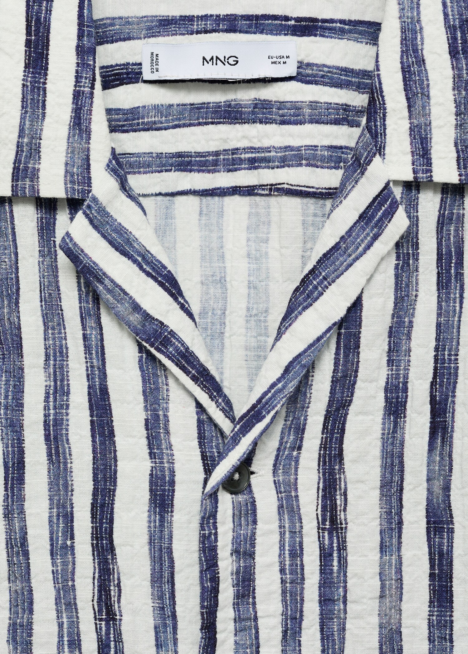 Camisa ratlles màniga curta cotó - Detall de l'article 8