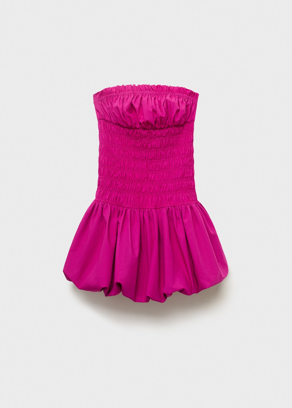 Short gathered balloon dress - image 5