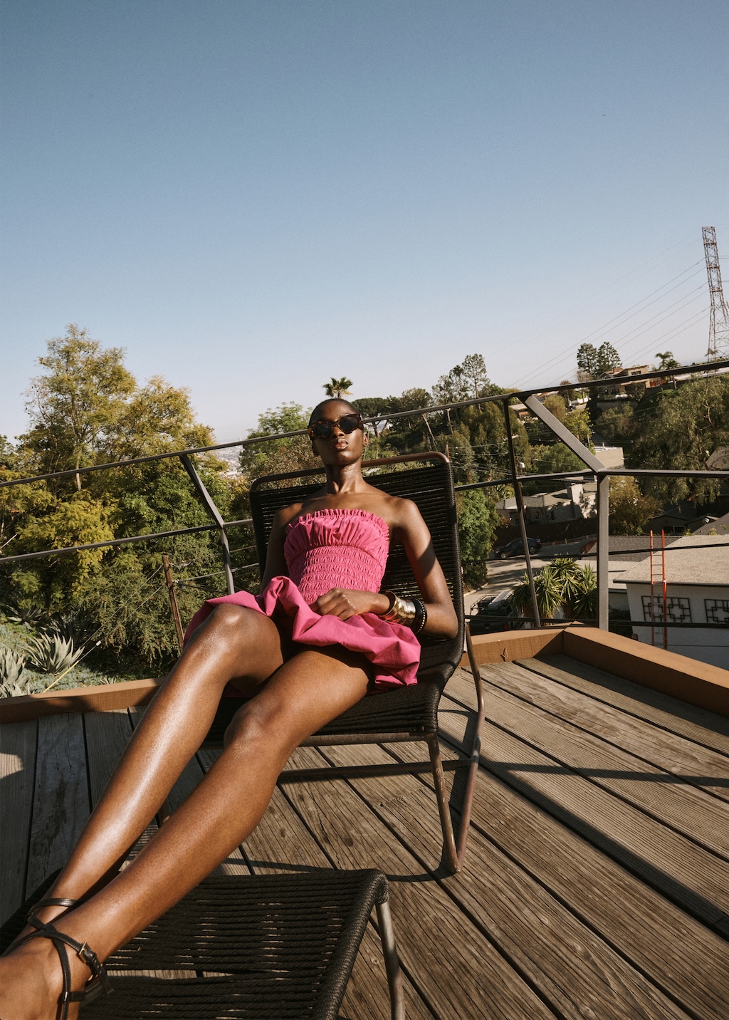 Short gathered balloon dress | MANGO Benin