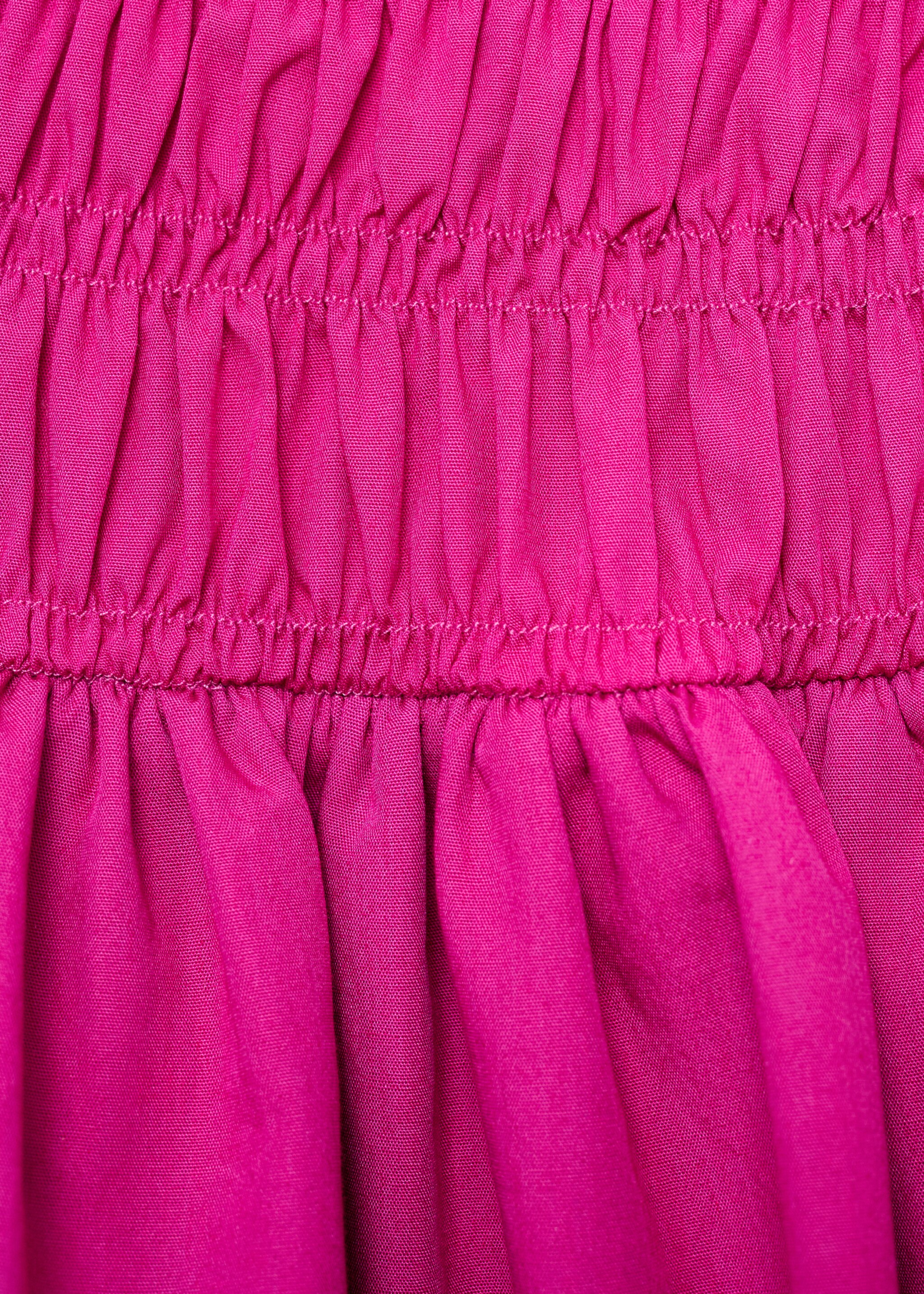 Short gathered balloon dress - Details of the article 8