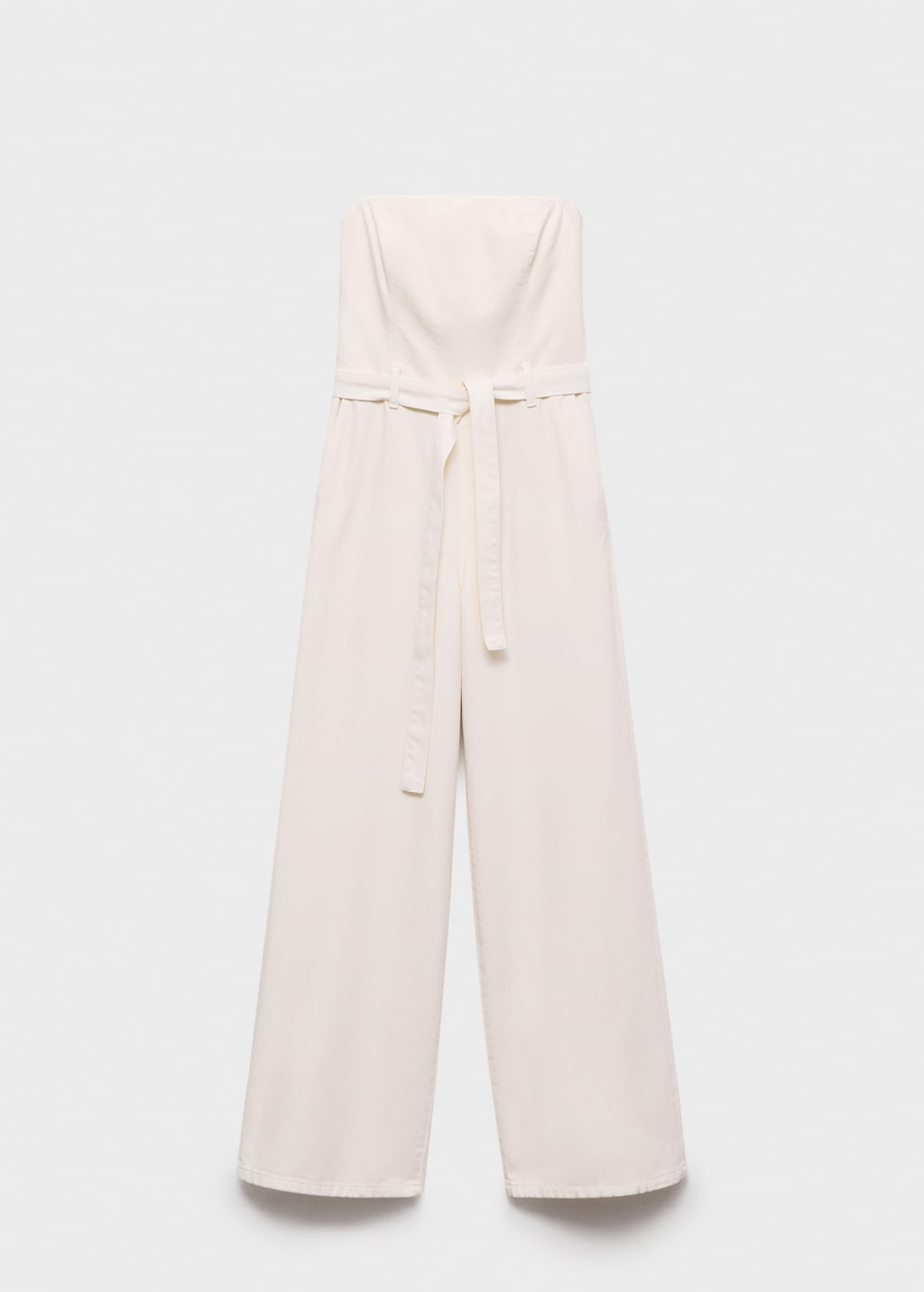 Mango Denim jumpsuit belt