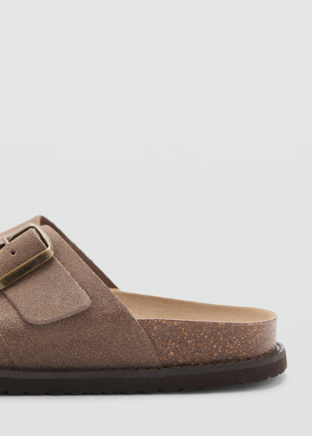 Buckles leather sandal