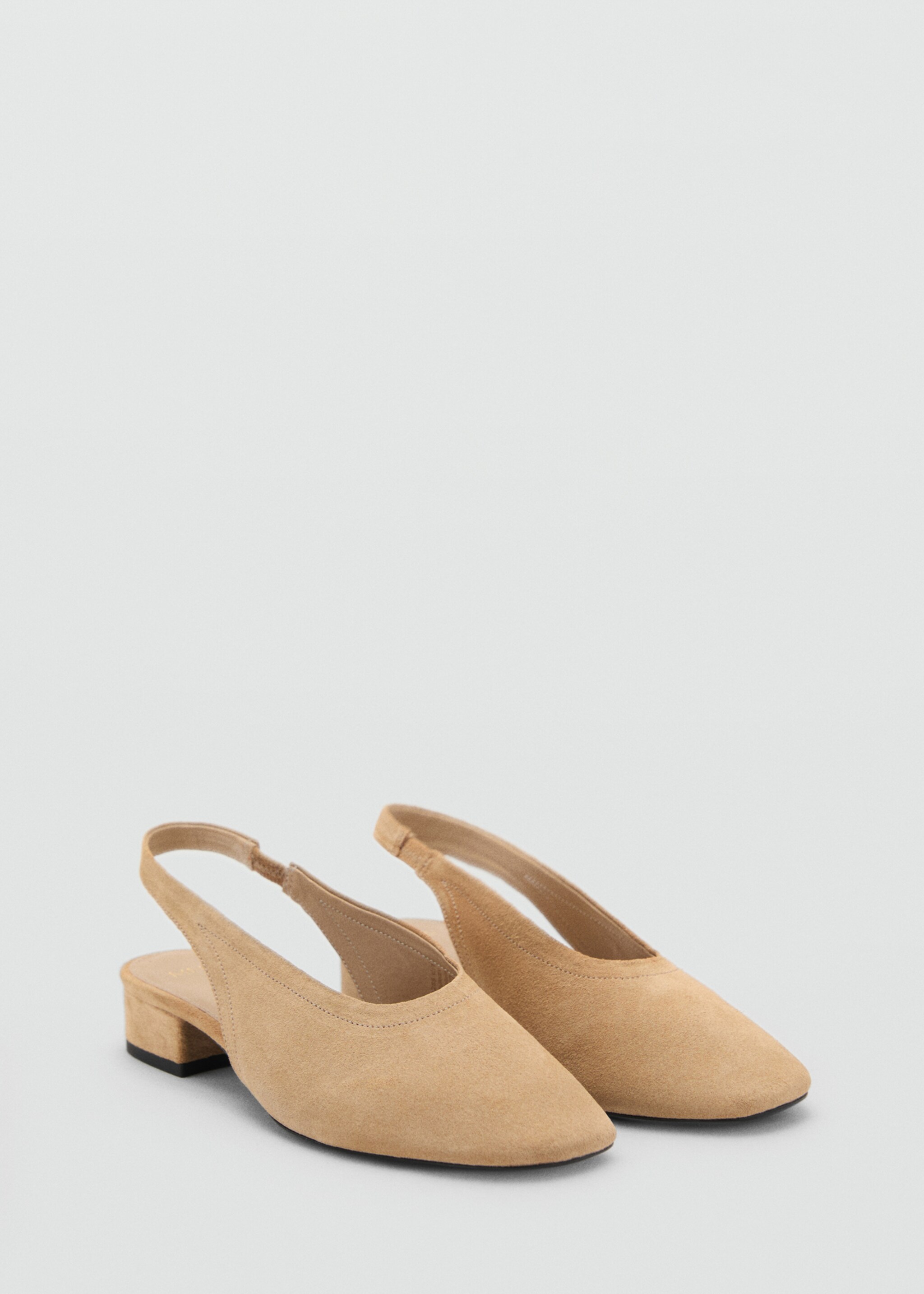 Suede heel shoe - Medium plane