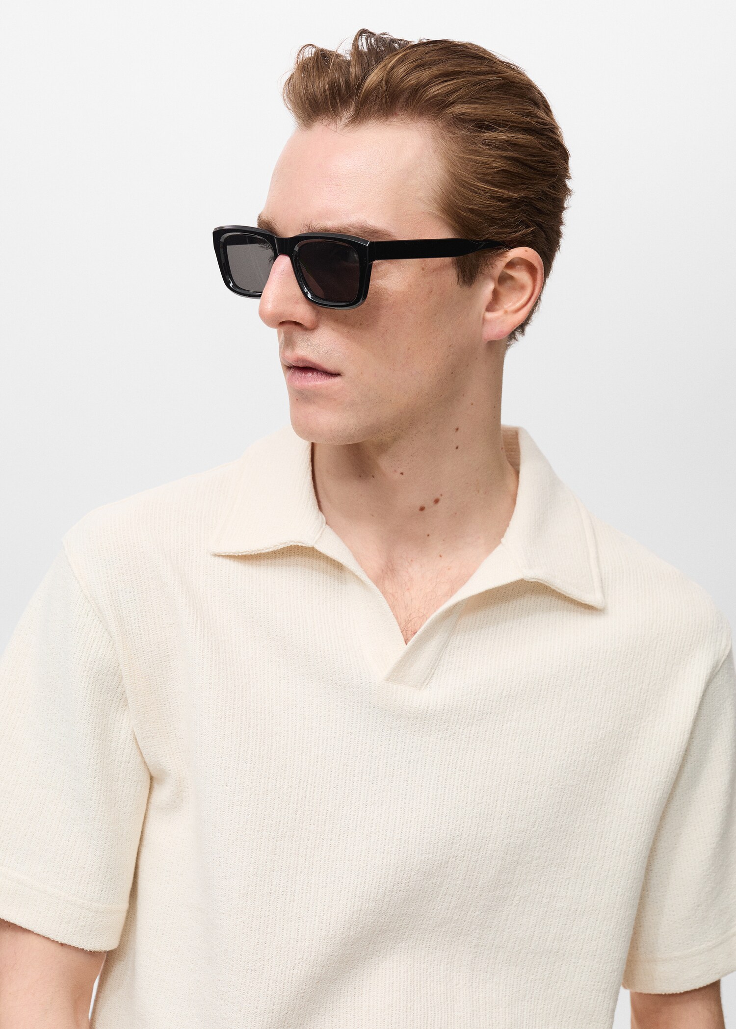 Polo com textura regular fit - Pormenor do artigo 1