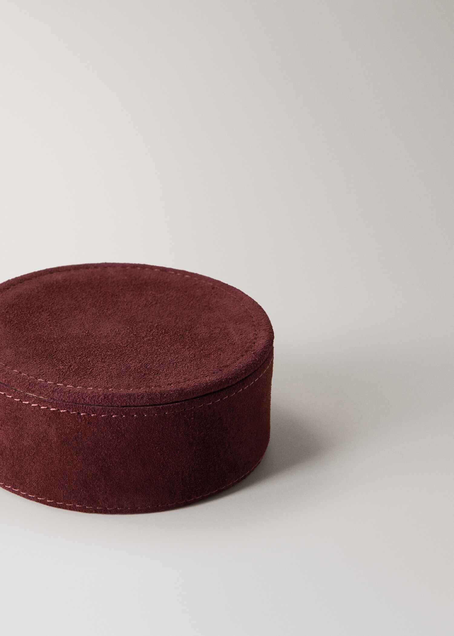 Caja redonda piel bicolor pequeña - Detalle del artículo 1