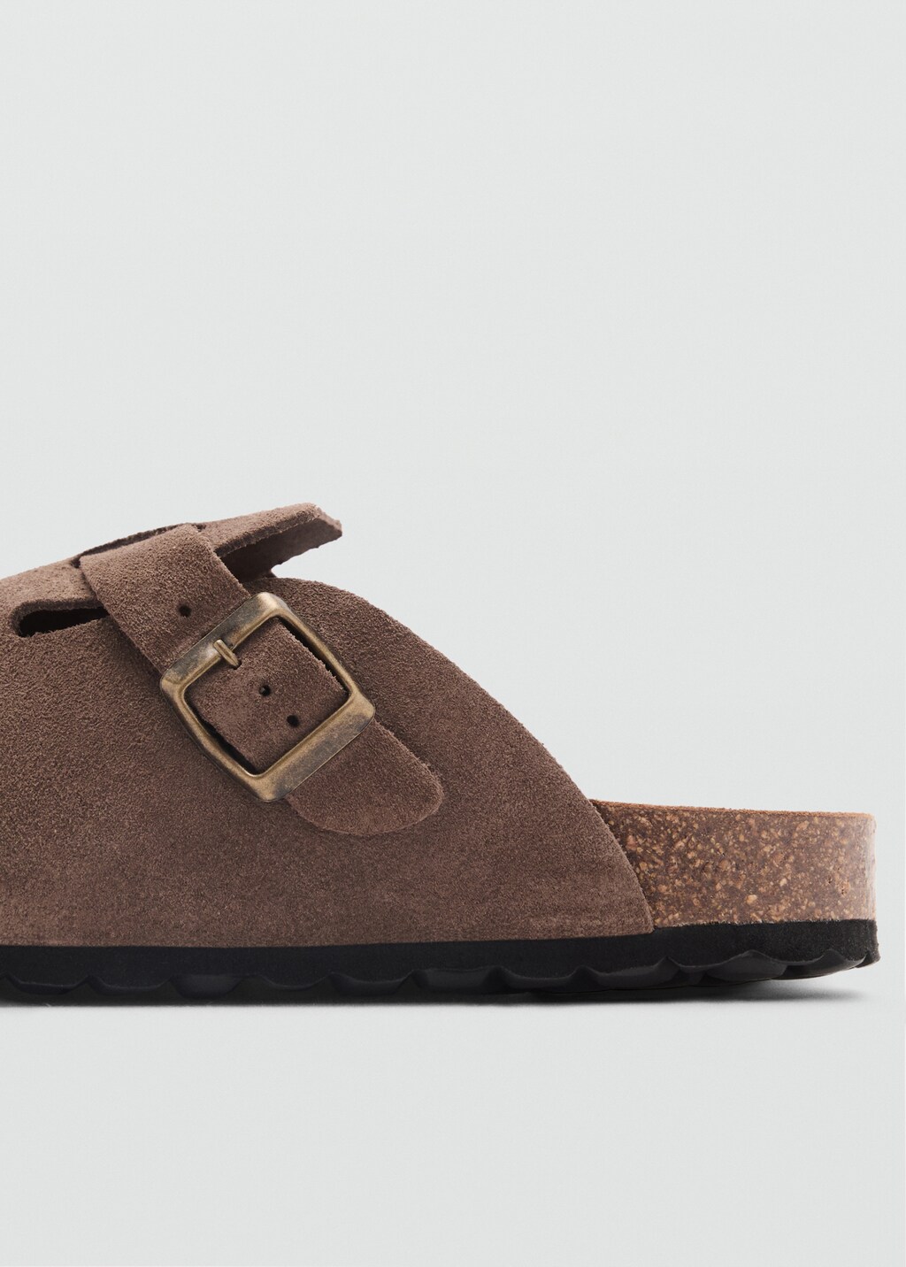 Suede leather clogs