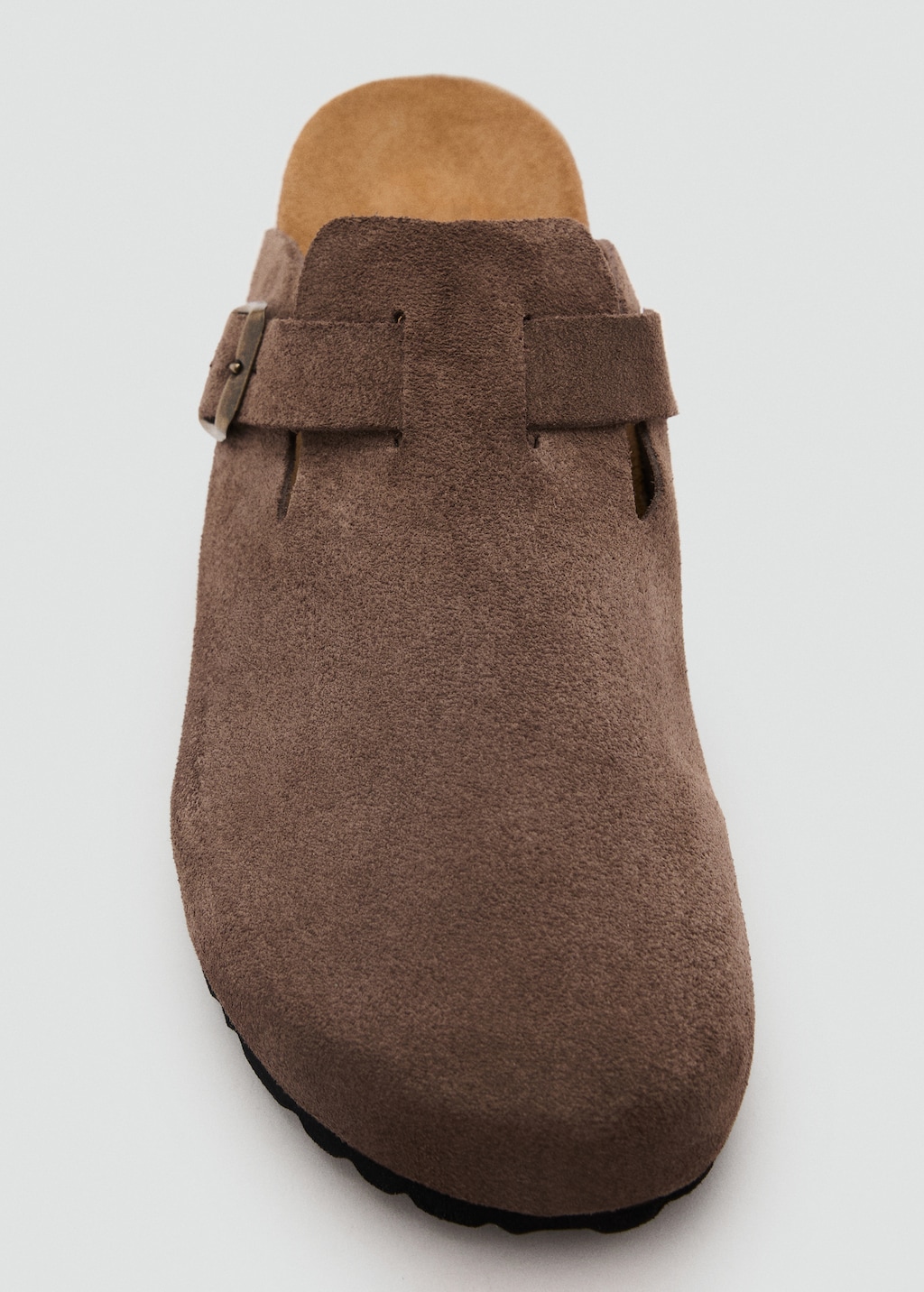 Suede leather clogs