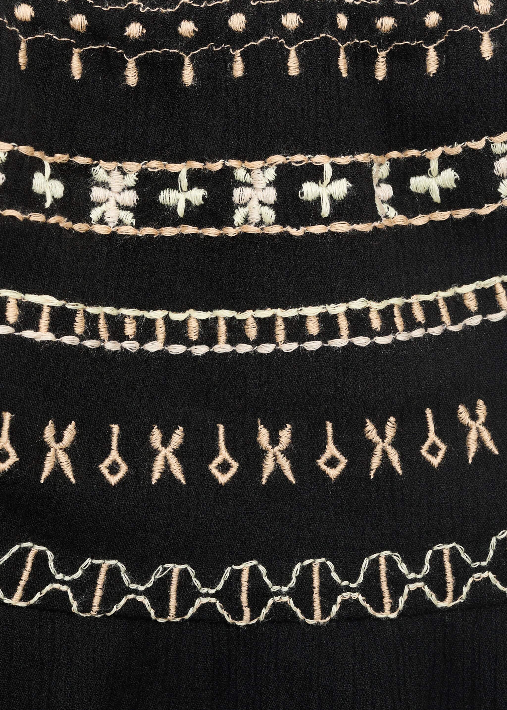 Embroidered strapless top - Details of the article 8
