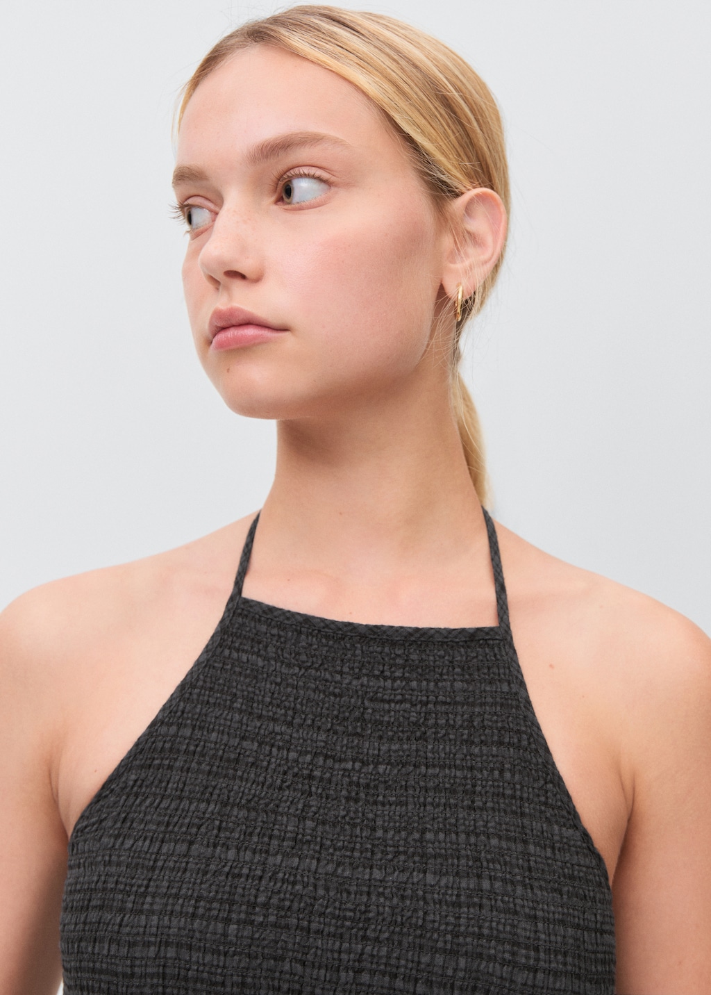 Long halter-neck dress