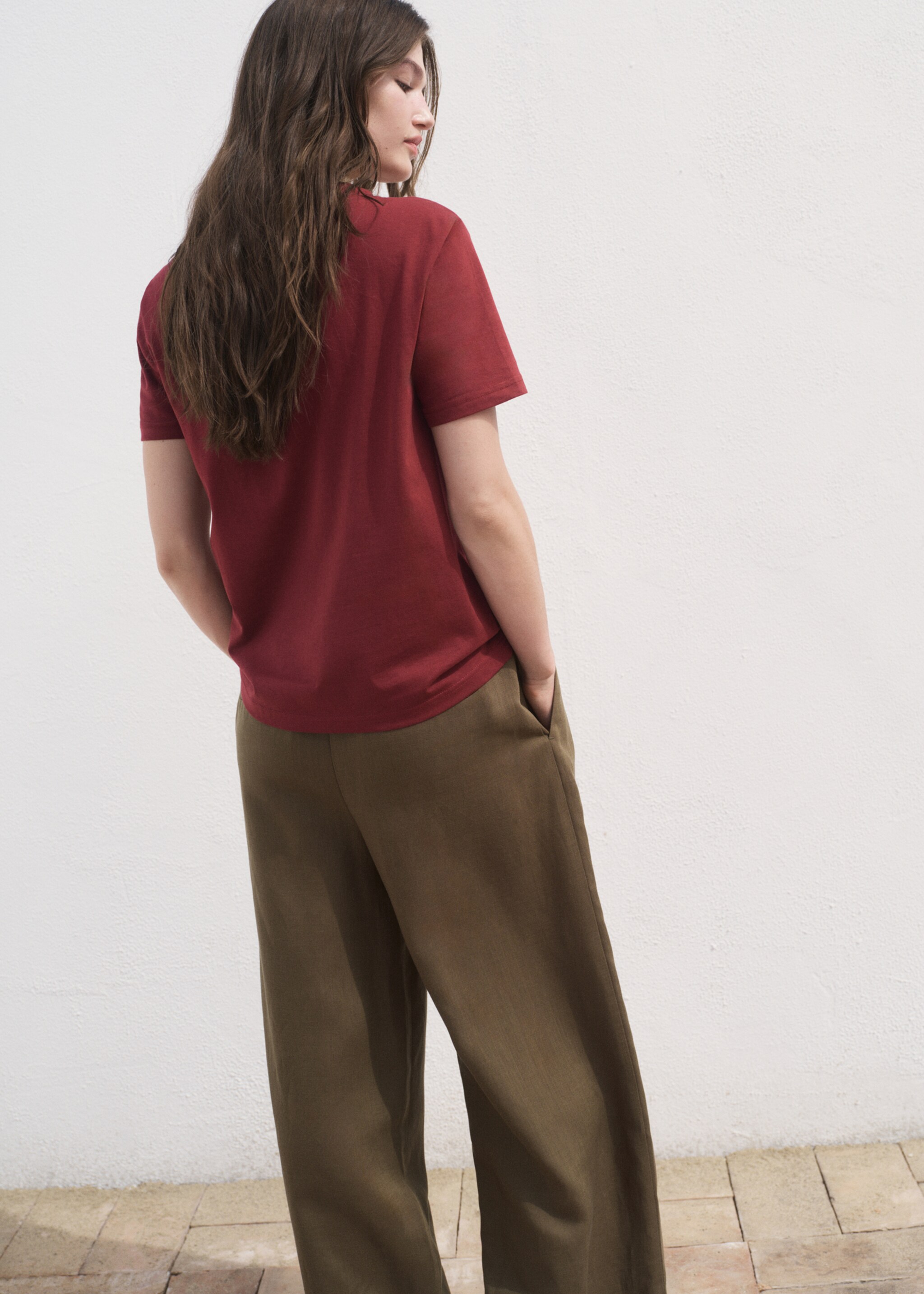 Cotton short-sleeved t-shirt - Reverse of the article