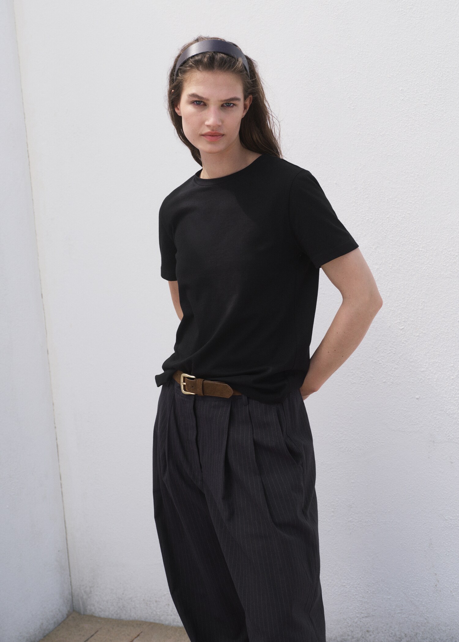 T-shirt coton manches courtes - Plan moyen