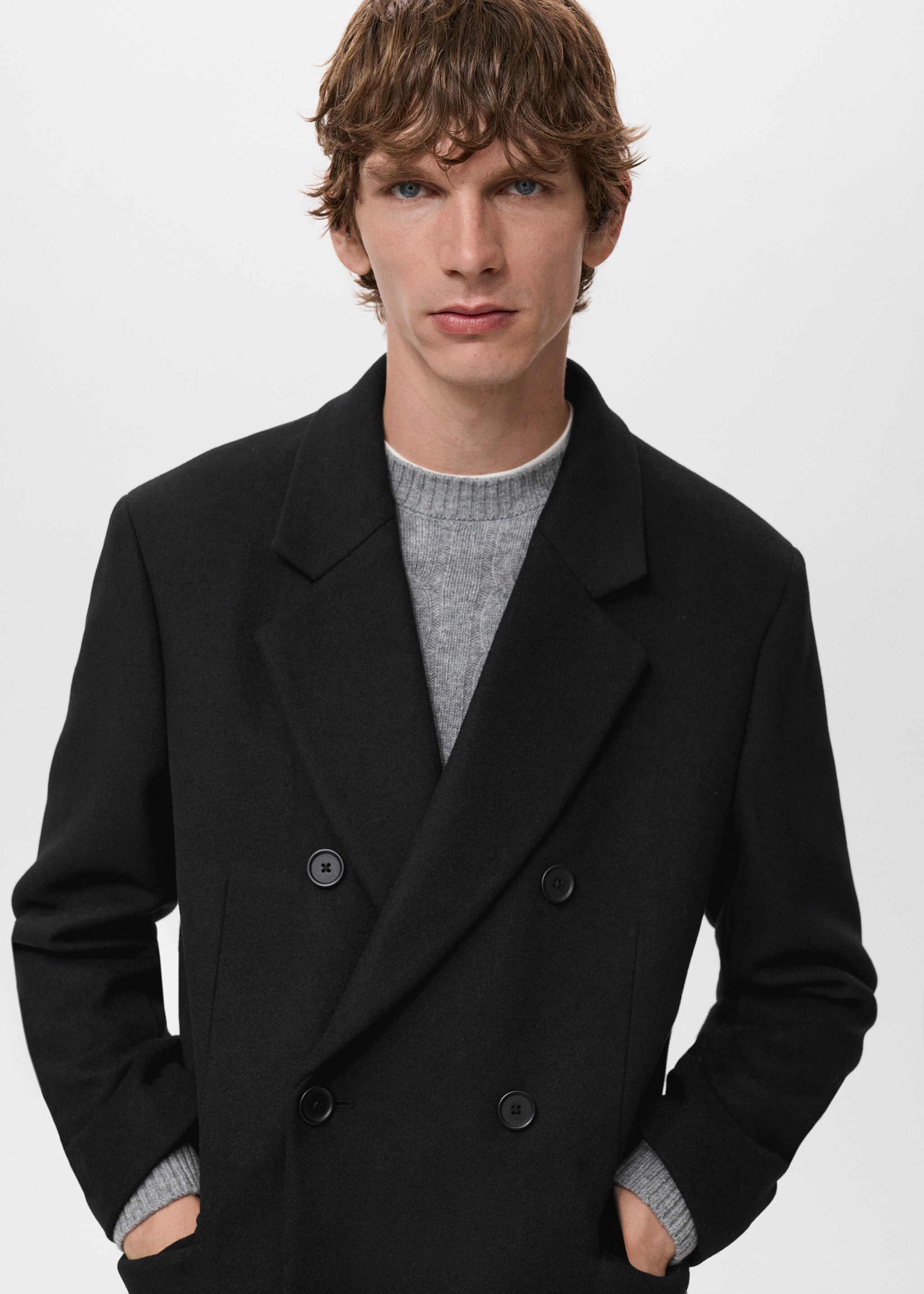 Oversize wool coat - Details of the article 1