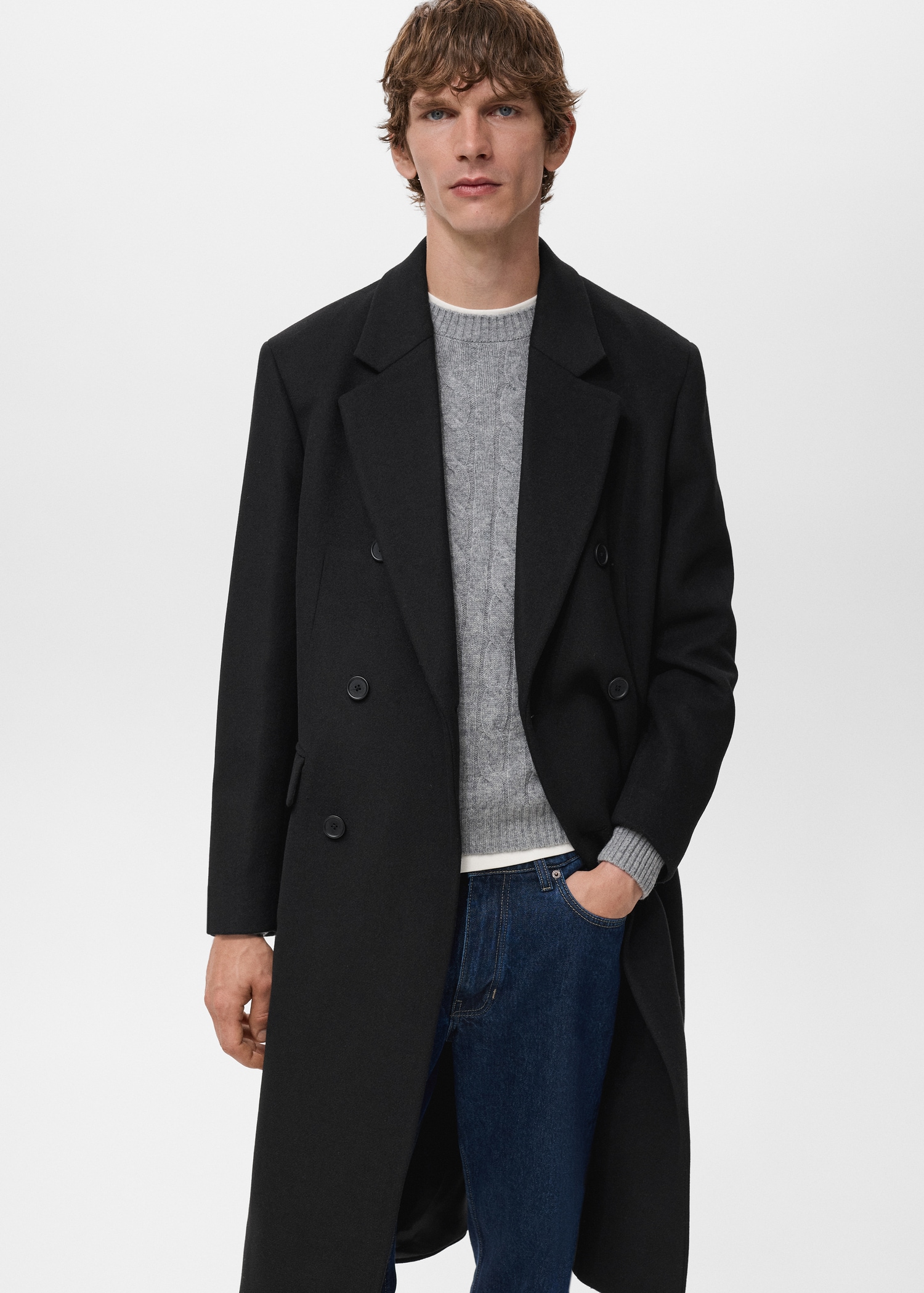 Oversize wool coat - Main Image