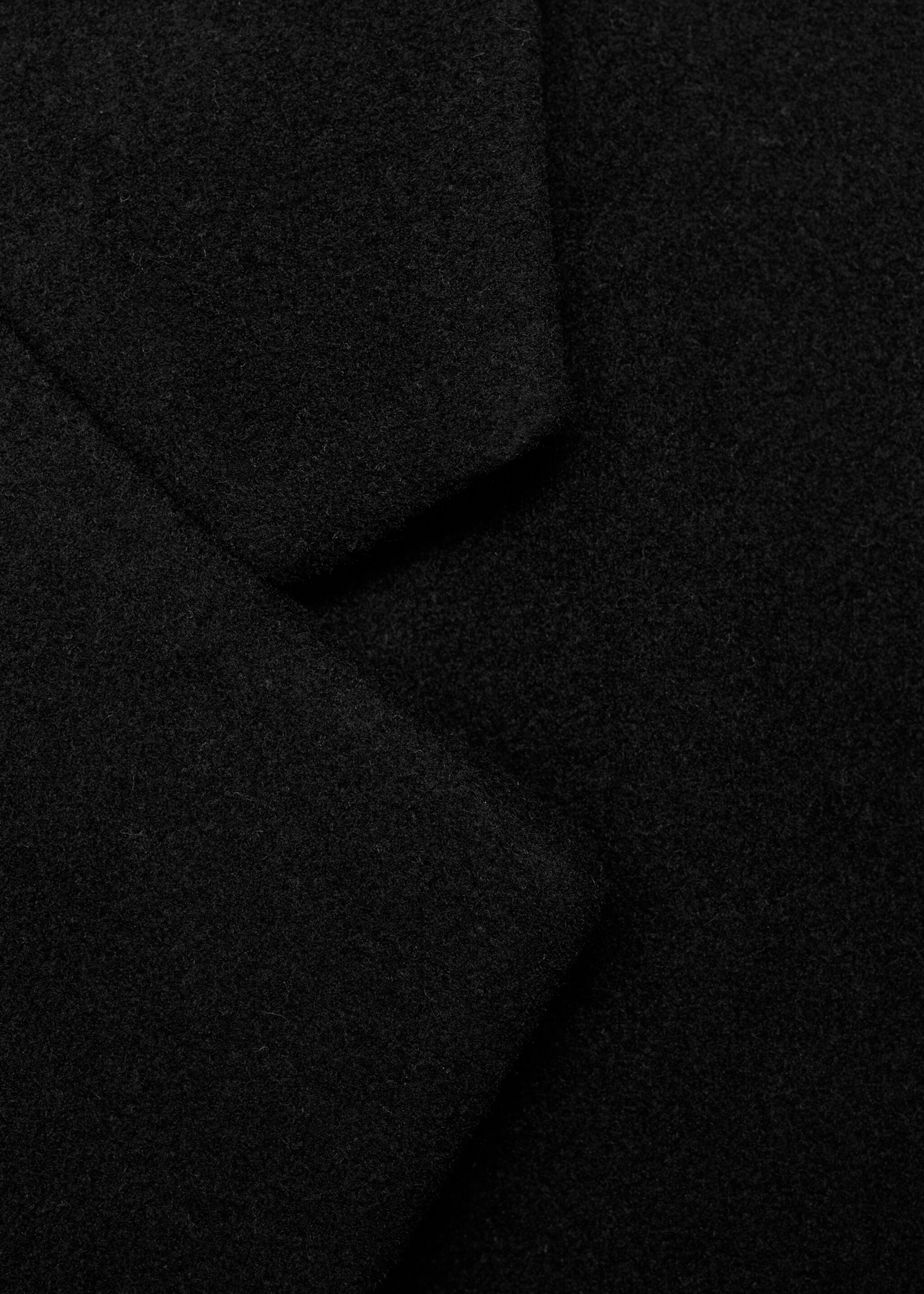 Manteau laine oversize - Détail de l'article 8, Noir. Ref: 17091516-00.