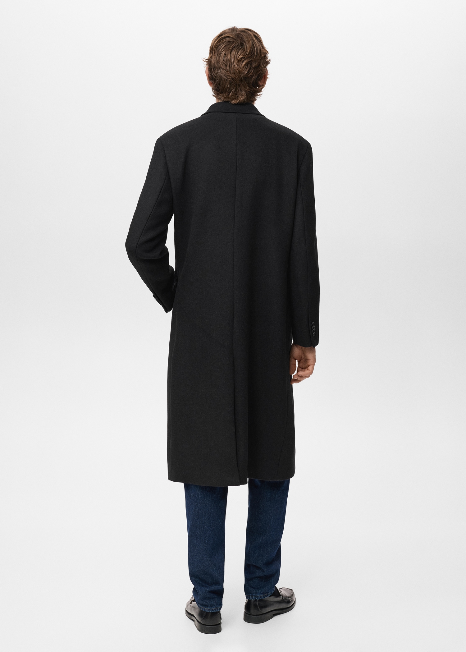 Oversize wool coat - Reverse of the article