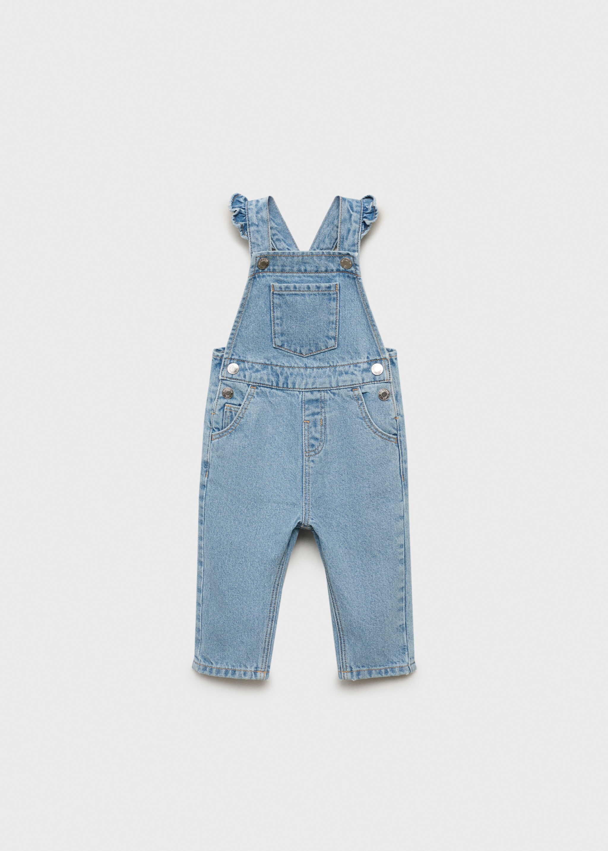 Frills denim dungarees - Article without model