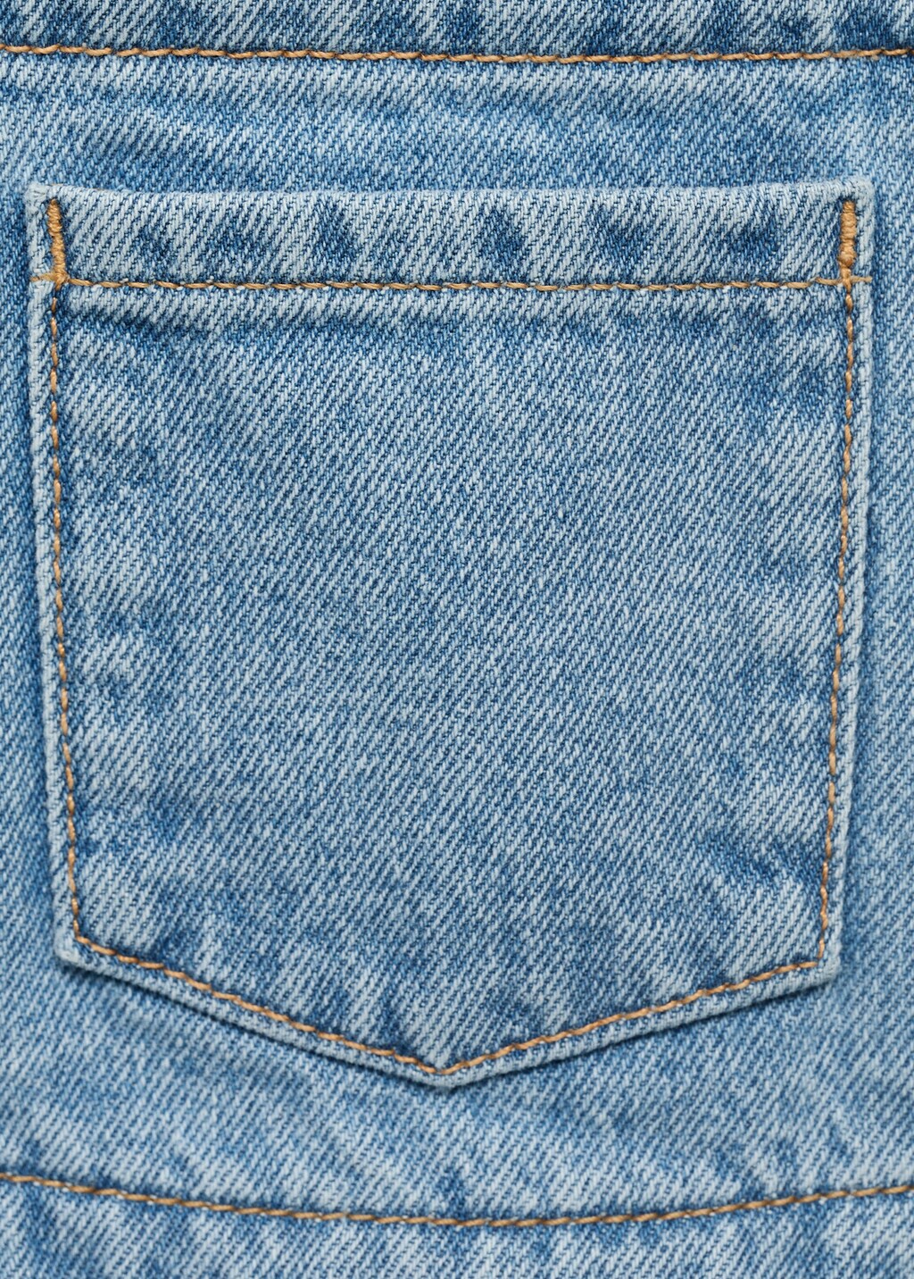 Frills denim dungarees