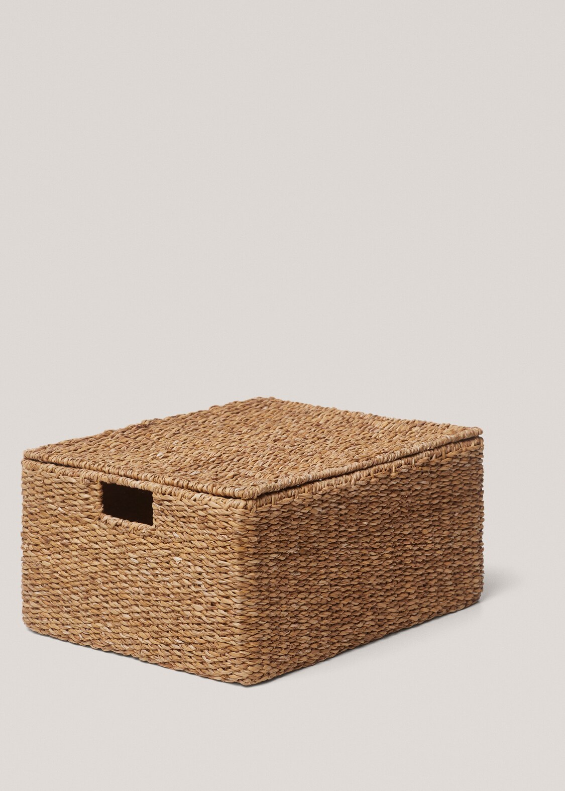 Small braided basket with handles - Home | MANGO USA