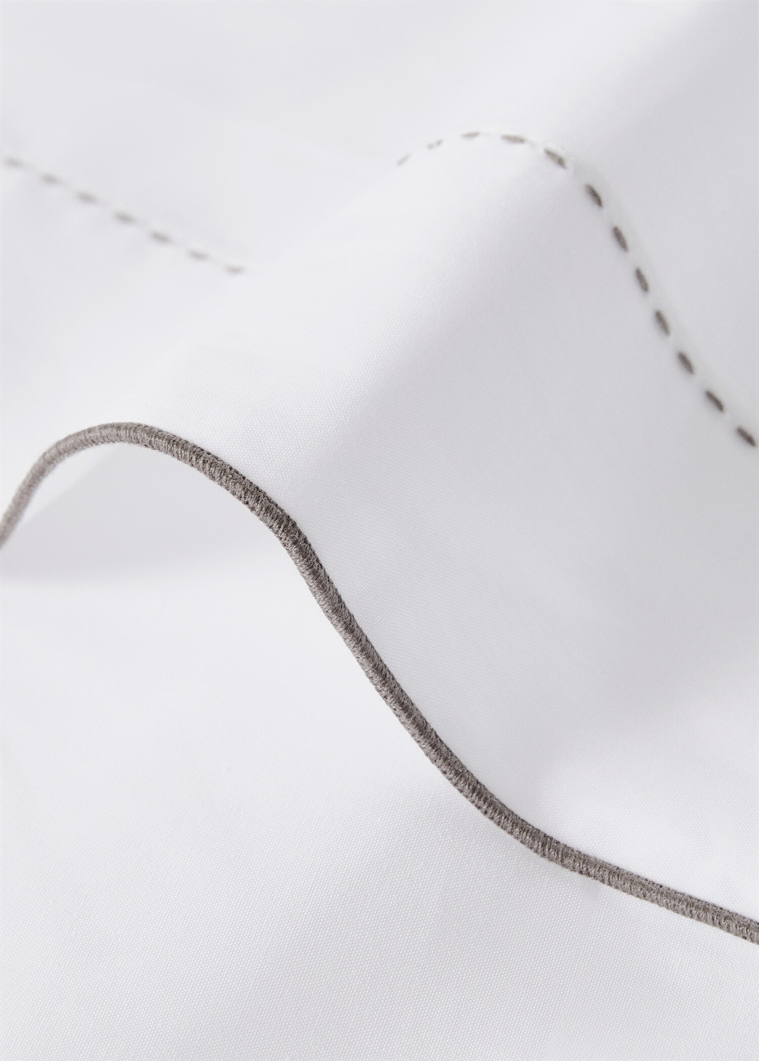 200-thread count percale cotton top sheet for 90 cm bed - Details of the article 1