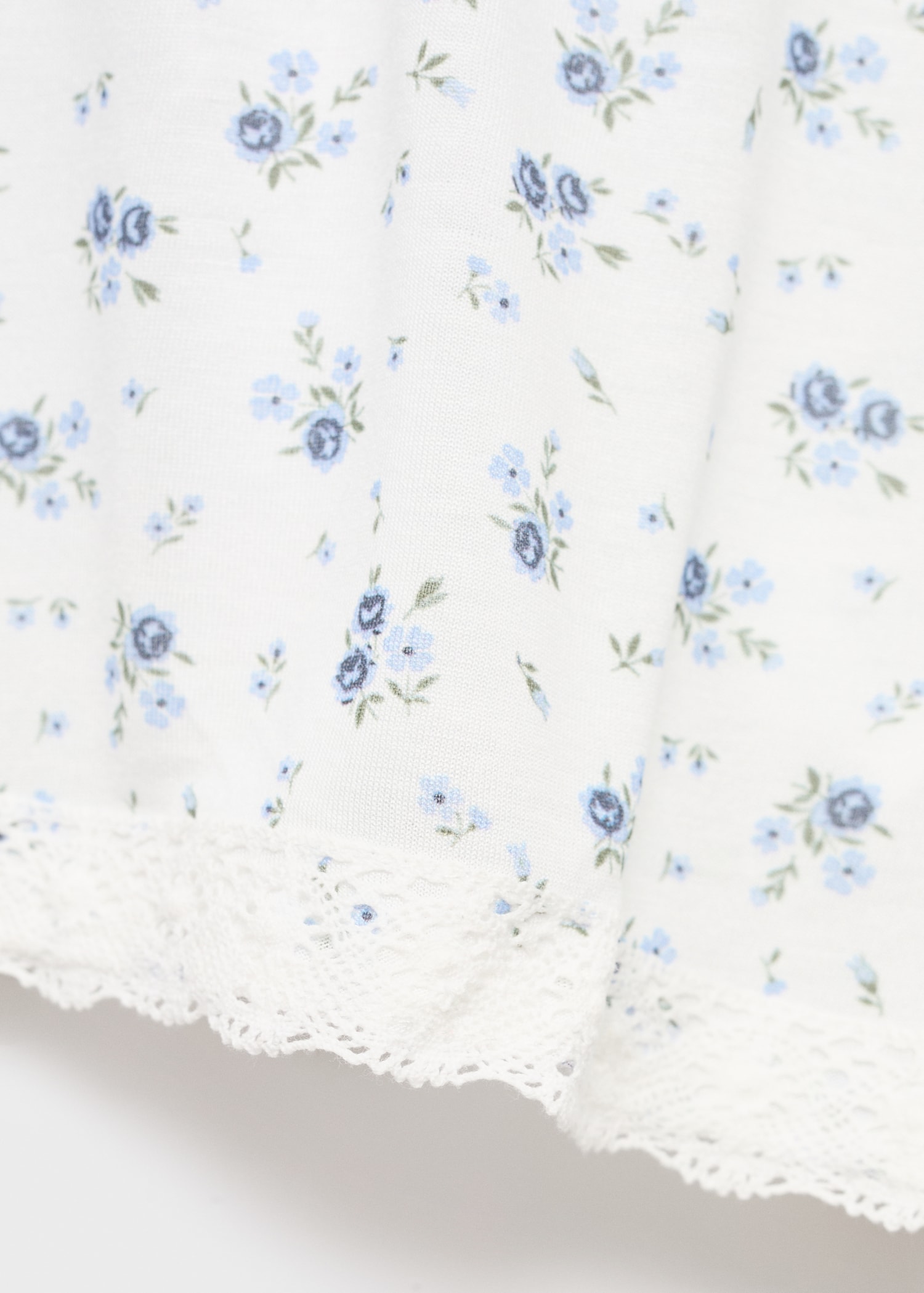 Short de pyjama à imprimé floral en dentelle - Détail de l'article 8
