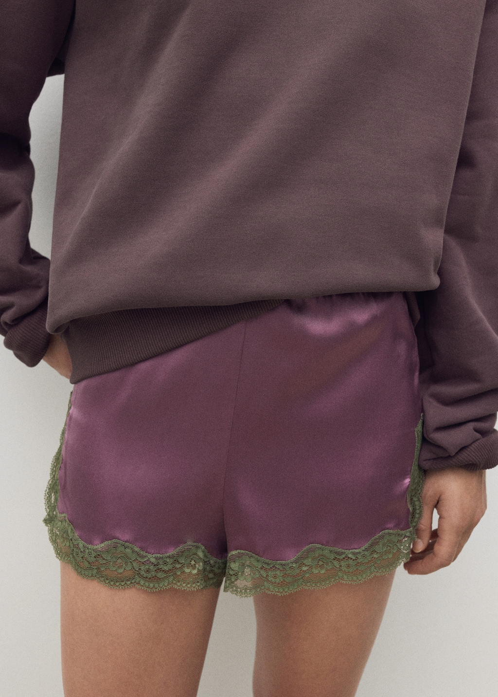 Plain organic cotton sweatshirt