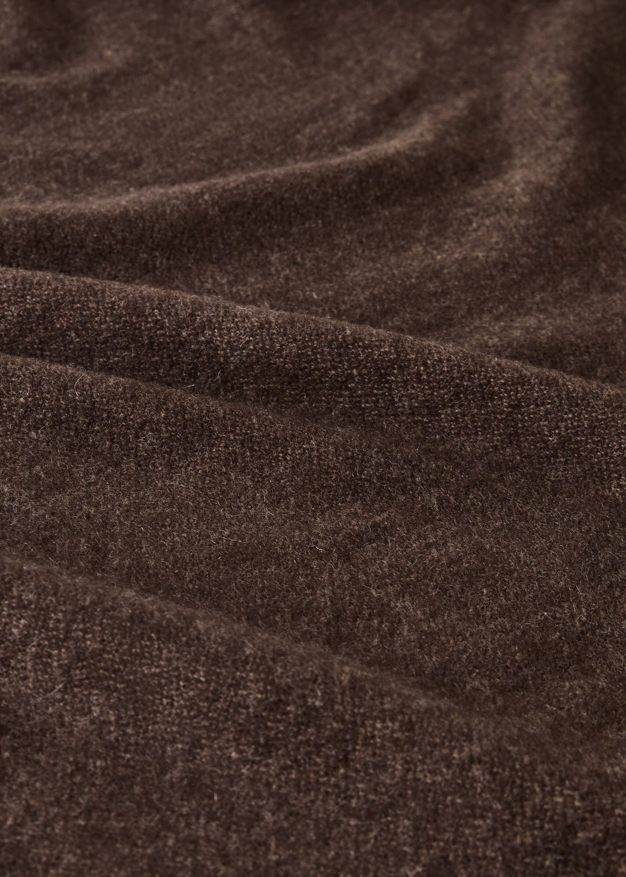 100% cashmere double-sided blanket - Details of the article 2, Light/Pastel Brown. Ref: 17091527-00.
