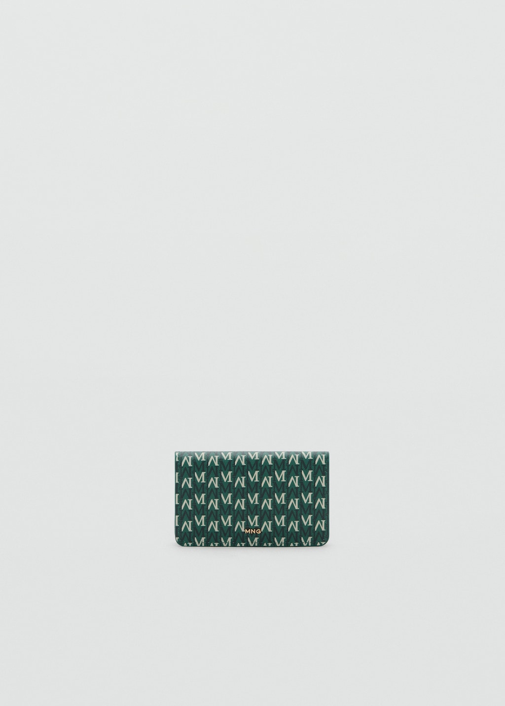 Small wallet with logo print