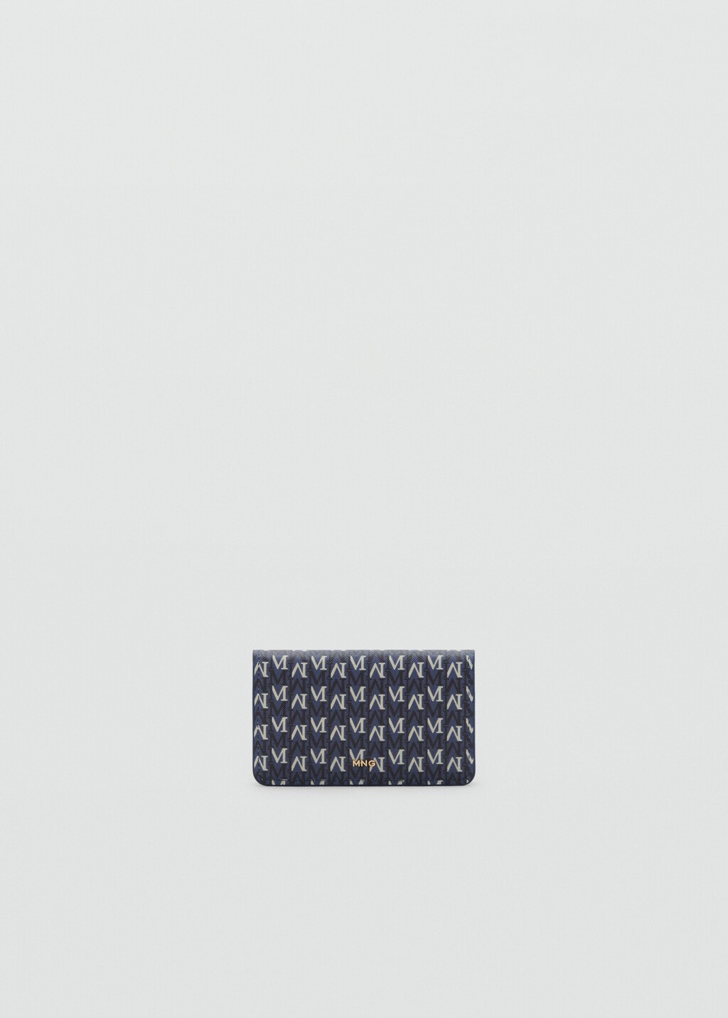 Small wallet with logo print