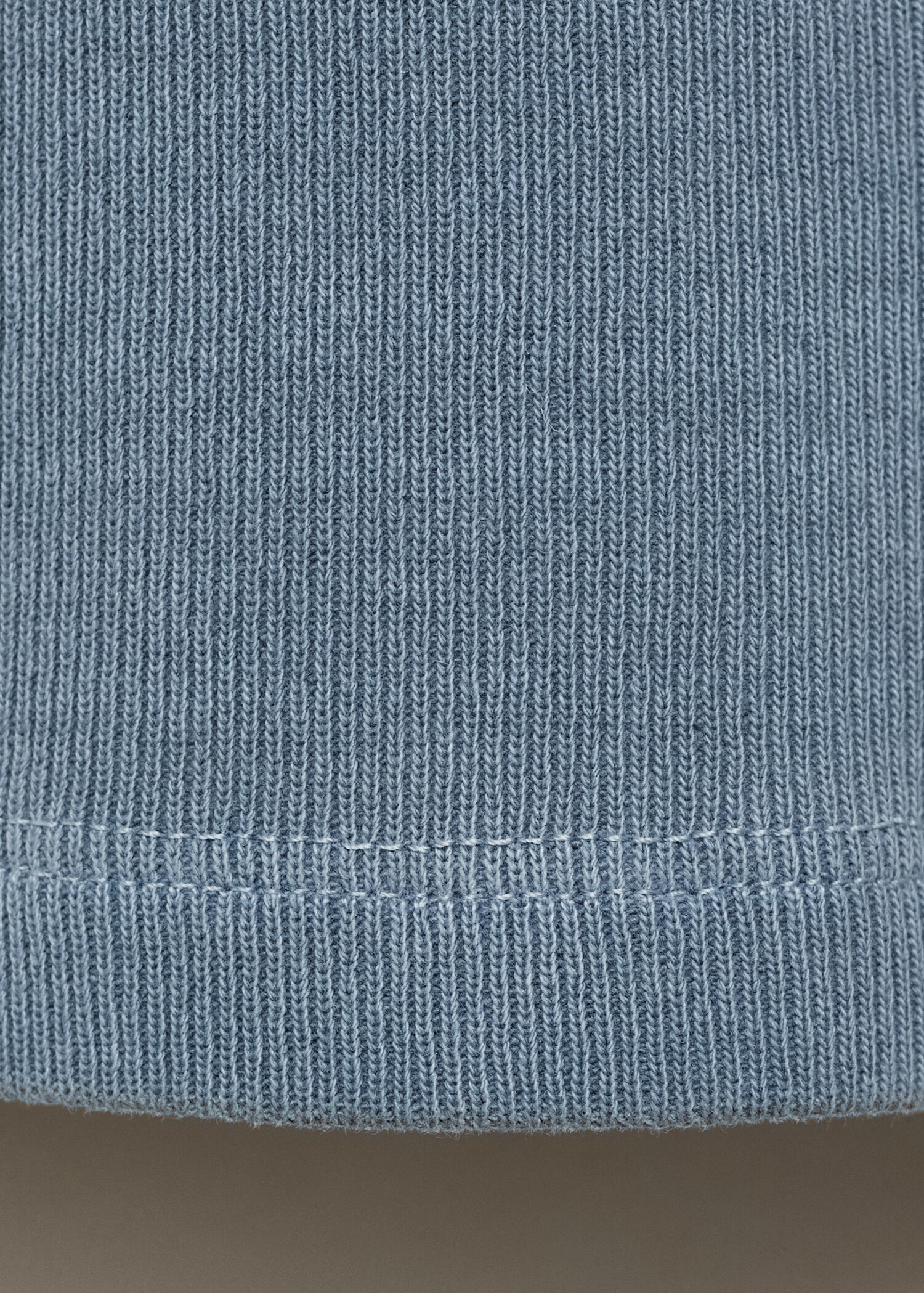 Ribbed cotton-blend top - Details of the article 0