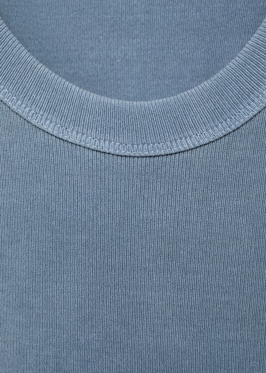 Ribbed cotton-blend top