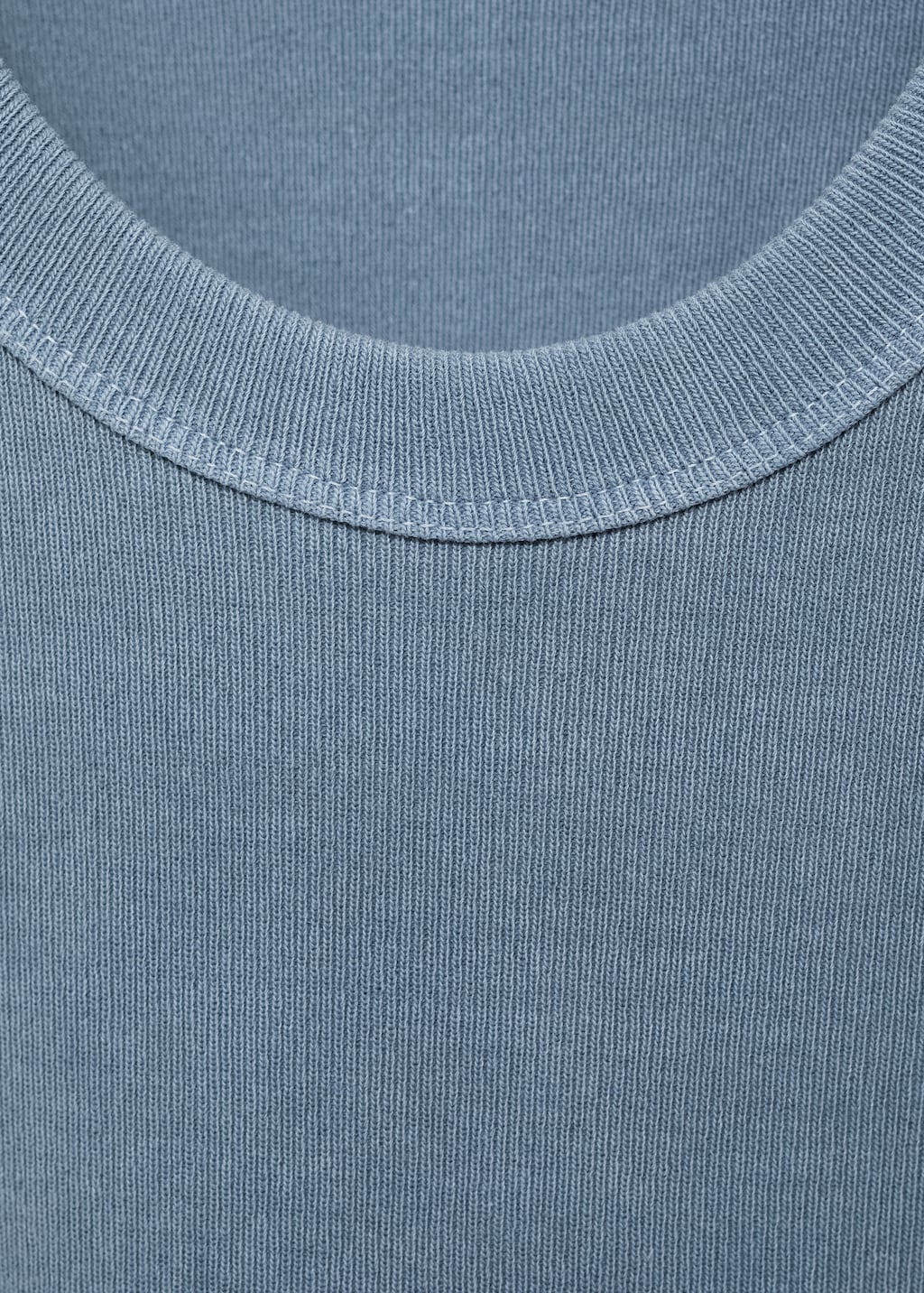 Ribbed cotton-blend top