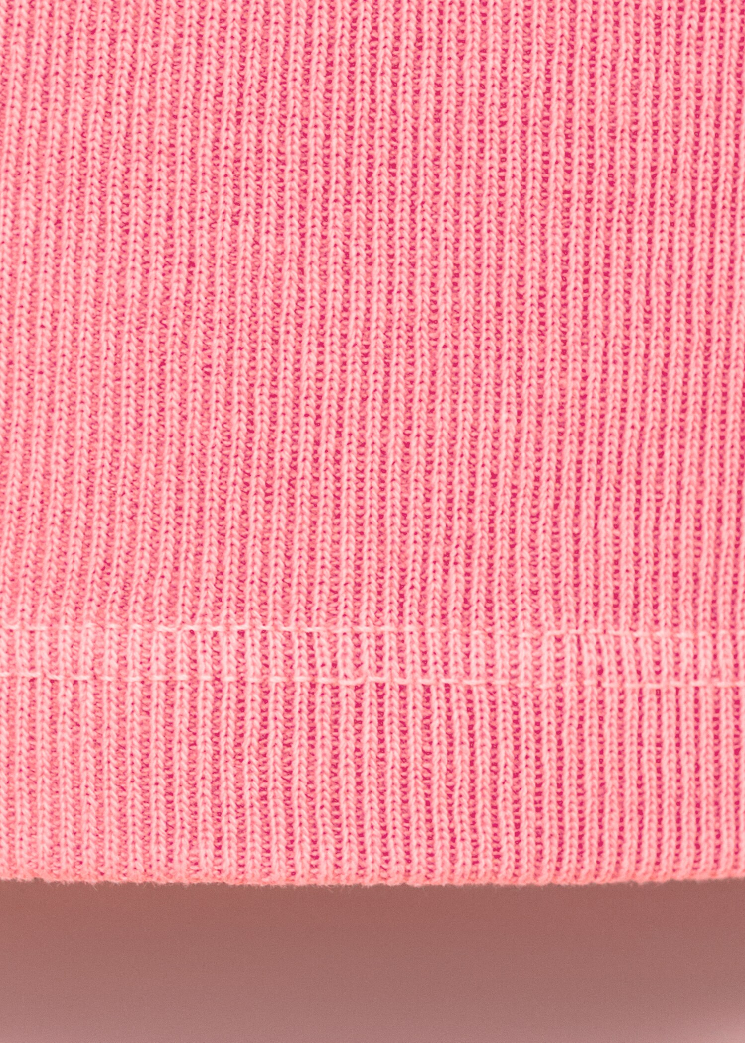 Ribbed cotton-blend top - Details of the article 0