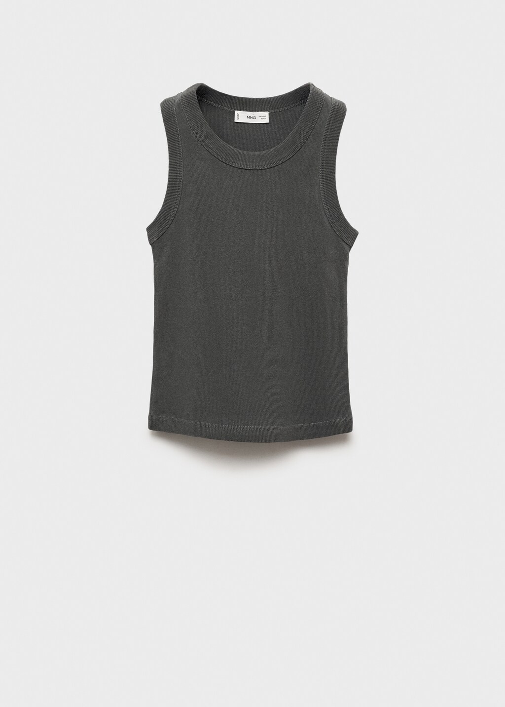 Ribbed cotton-blend top - Teen | MANGO Hong Kong SAR of China