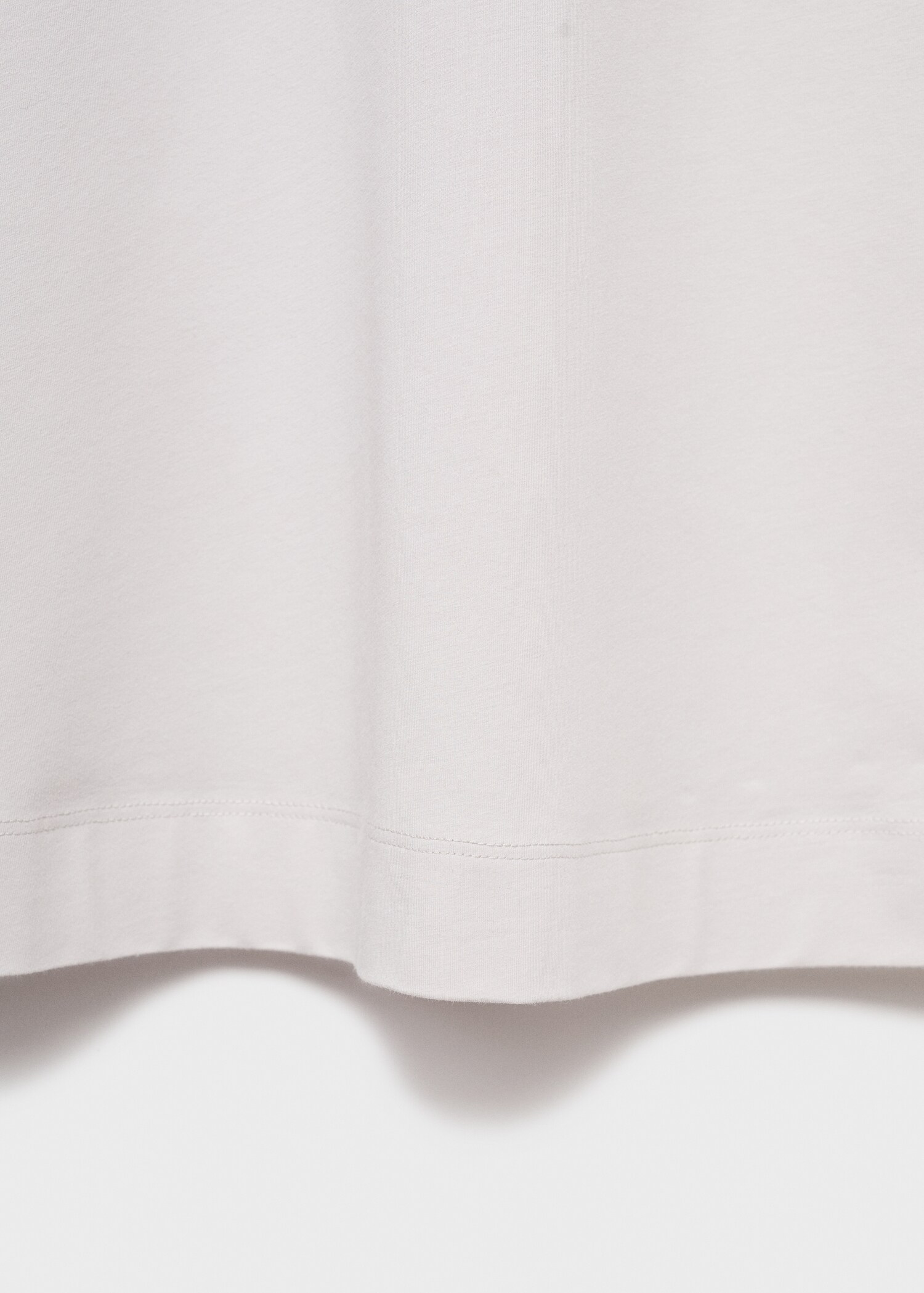 Fluid cotton nightdress with lace detailing - Details of the article 0