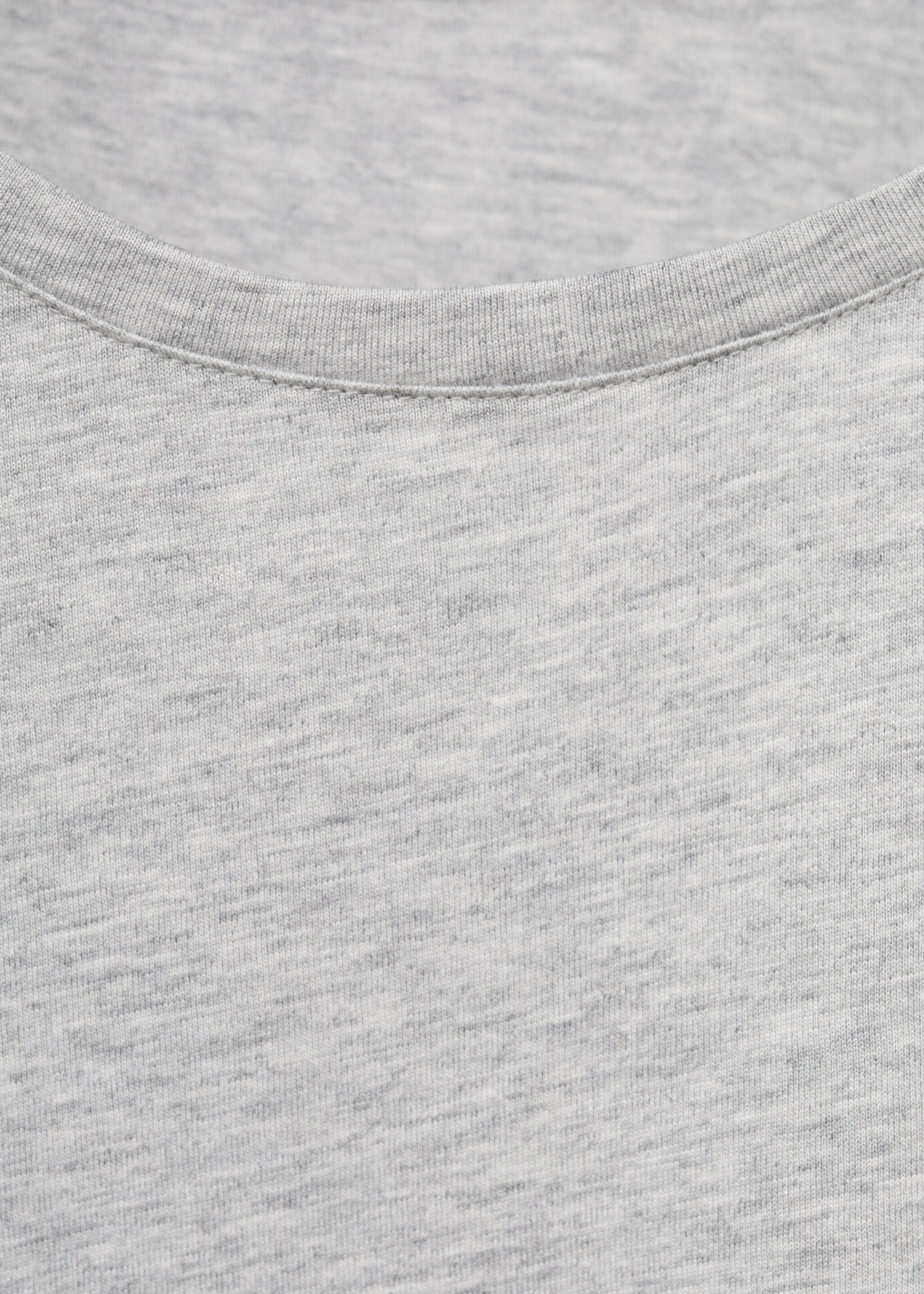Lyocell cotton nightdress - Details of the article 8, Light/Pastel Grey. Ref: 17091540-00.