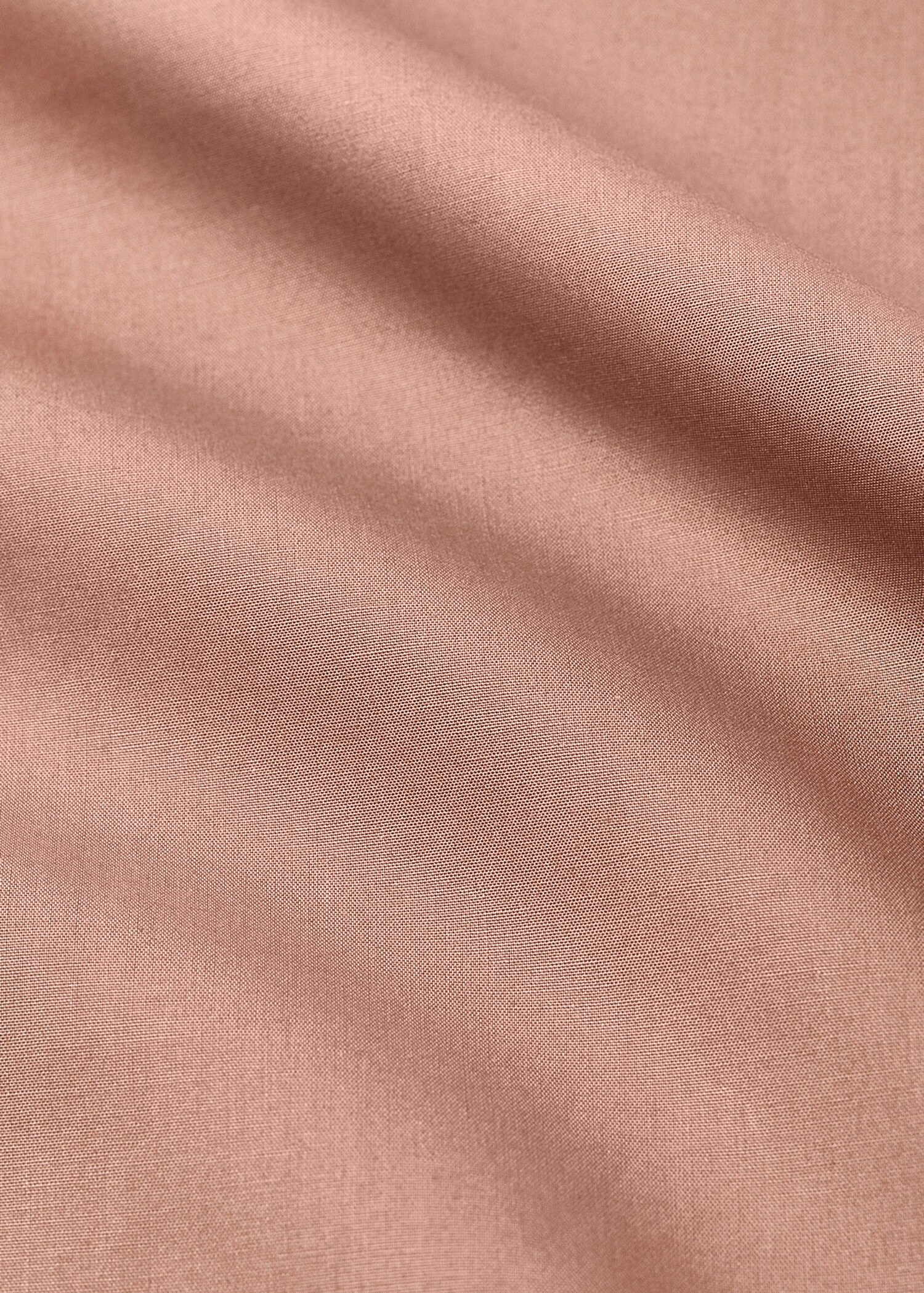 Reversible percale cotton top sheet with contrasting piping for cot - Details of the article 2