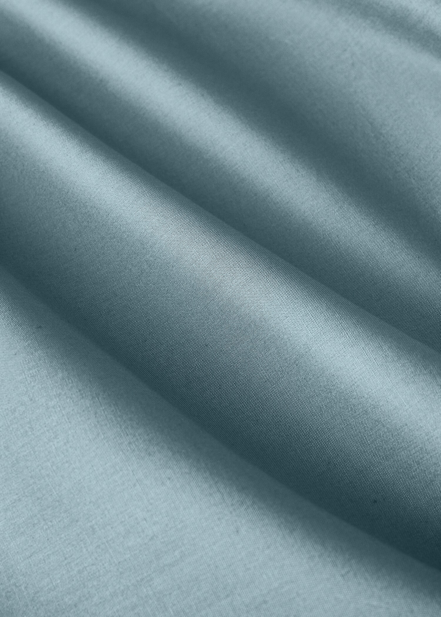 Reversible cotton percale cot top sheet with vivid contrast - Details of the article 2