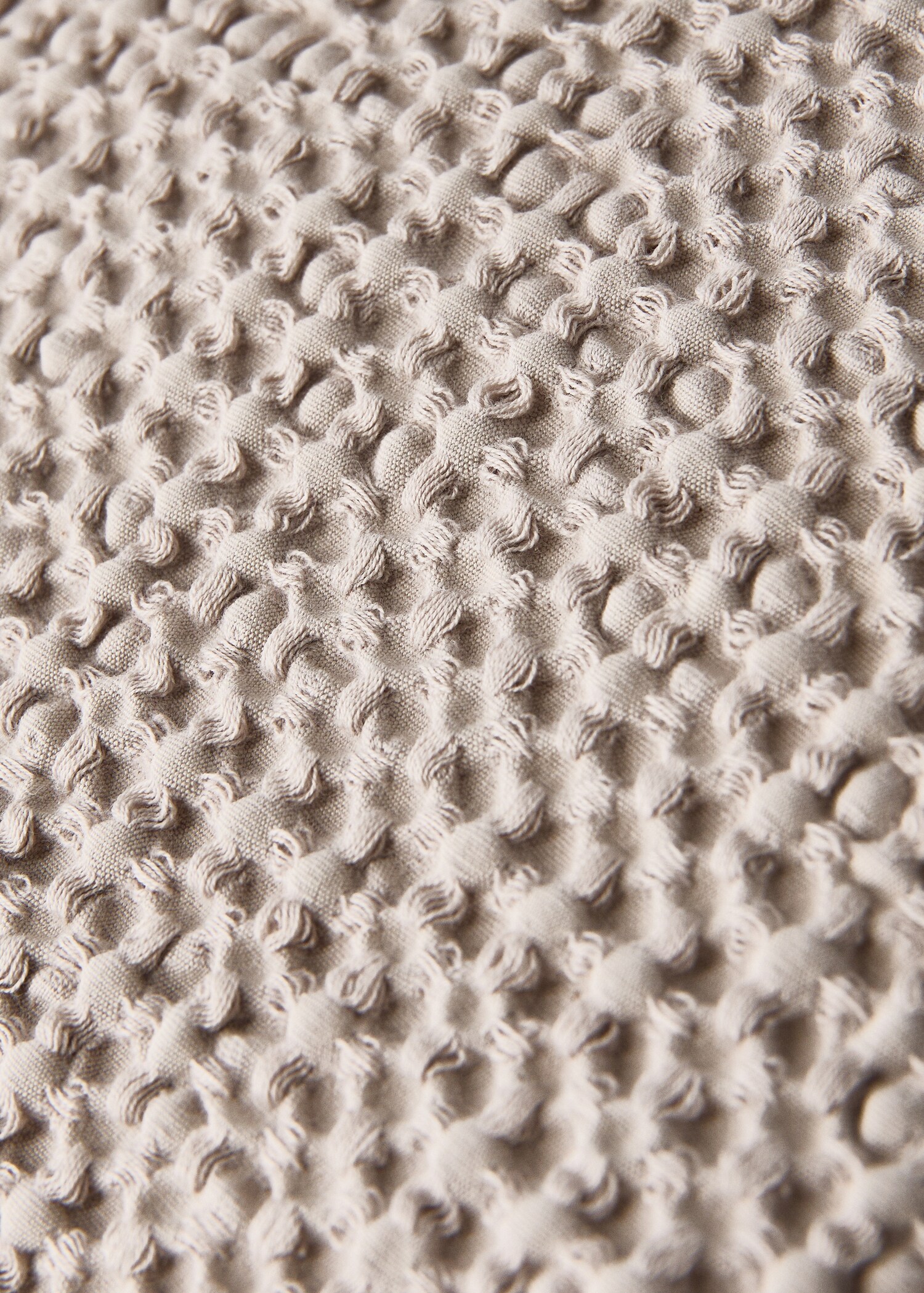 Children’s waffle-cotton garment-dyed cushion cover  40x40cm - Details of the article 2