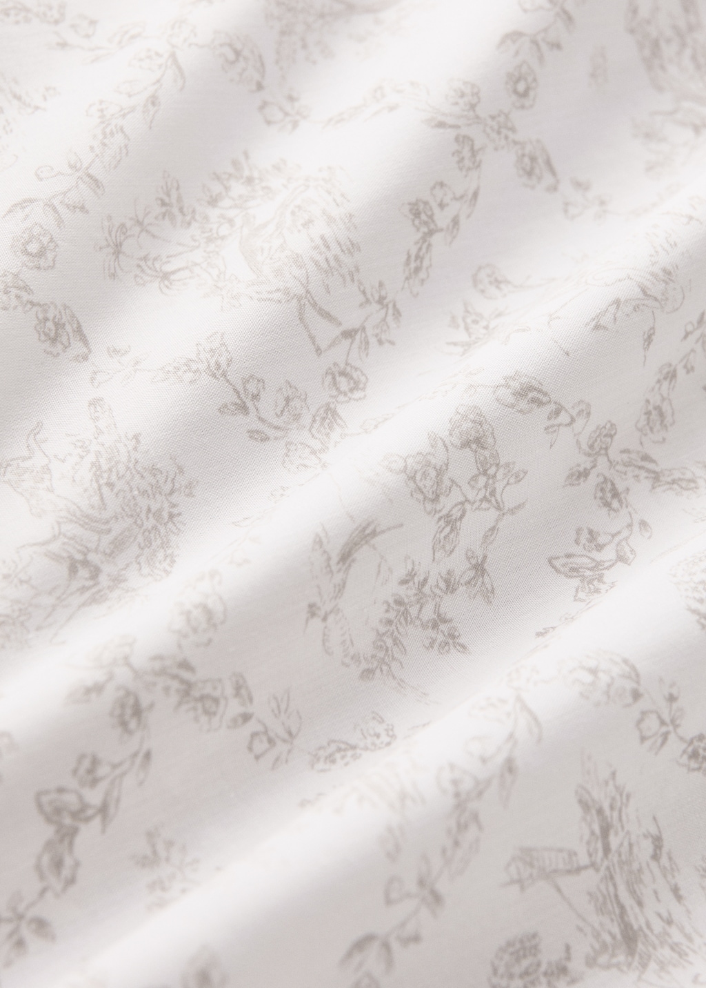 Toile de Jouy percale cotton duvet cover for crib