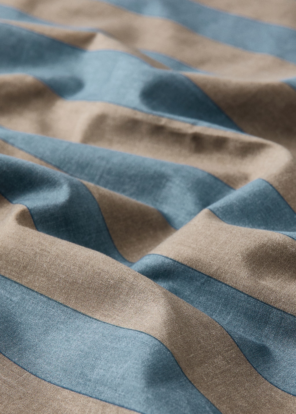 Kodak-striped duvet cover for cot