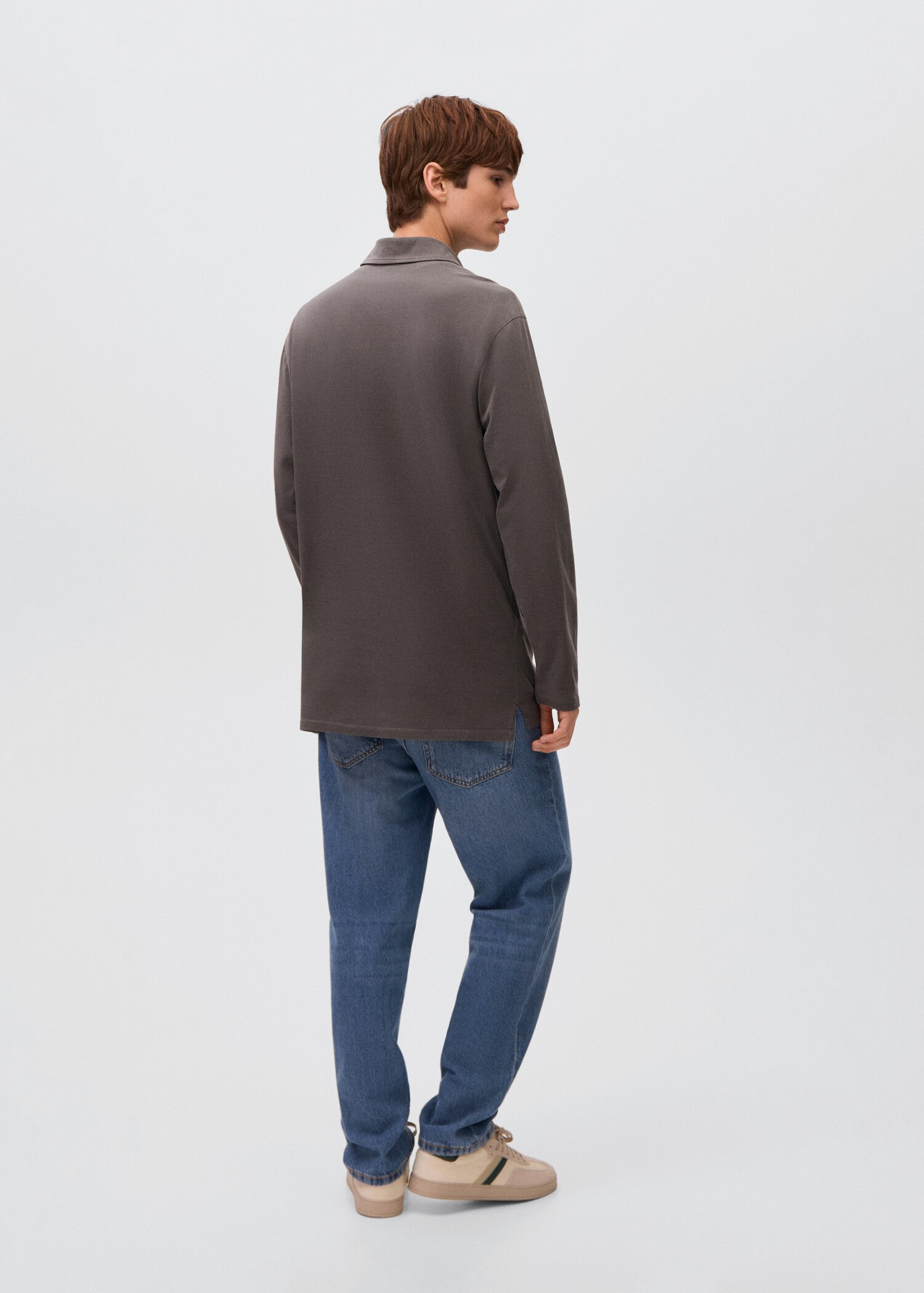 Cotton basic polo shirt - Reverse of the article